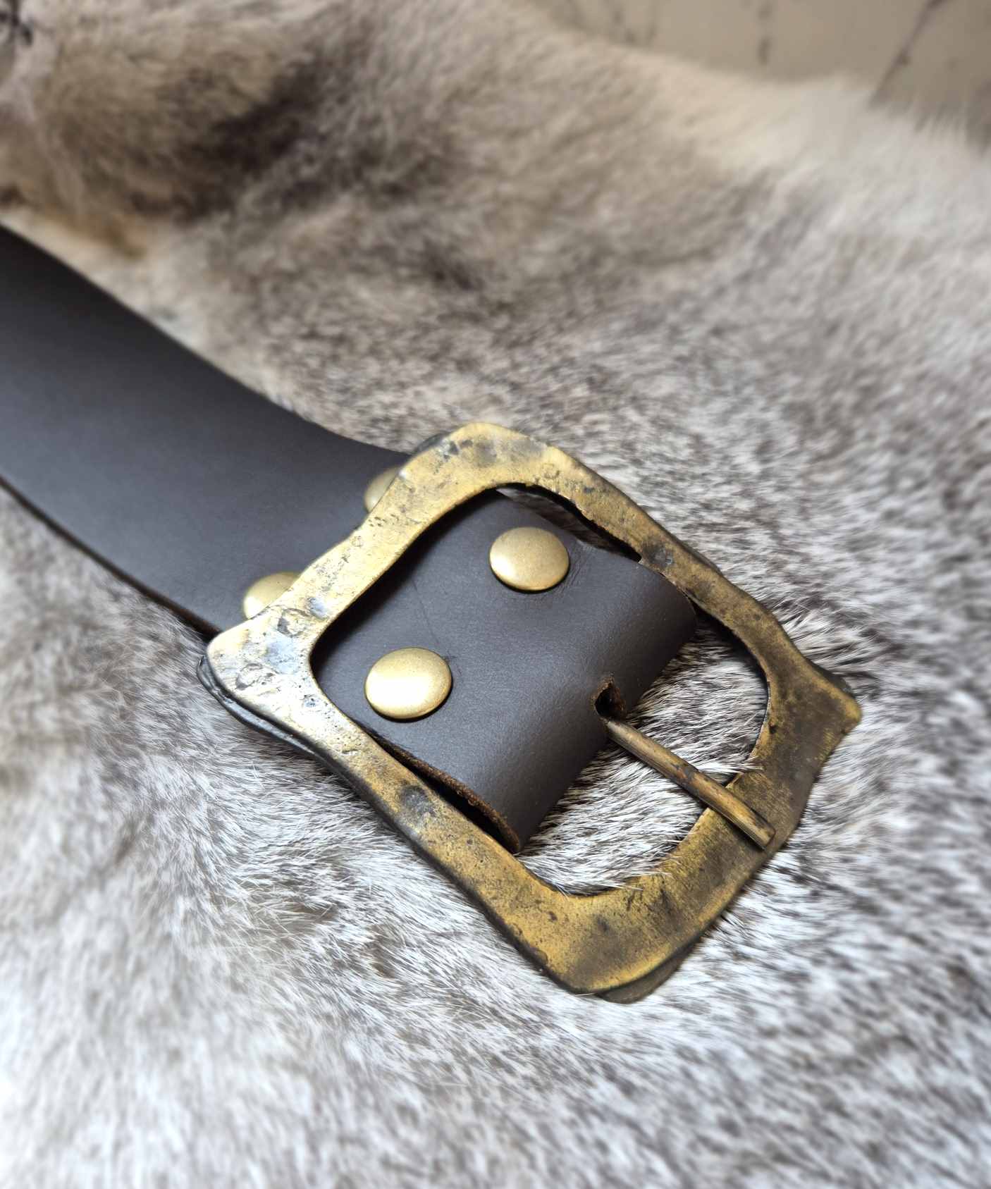 dunkelbrauner Piratengürtel 6cm