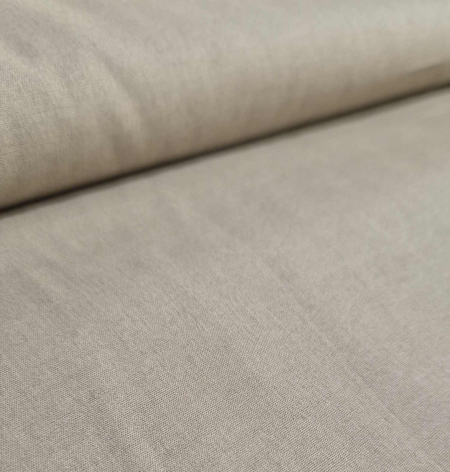 Stoff Baumwolle taupe-beige