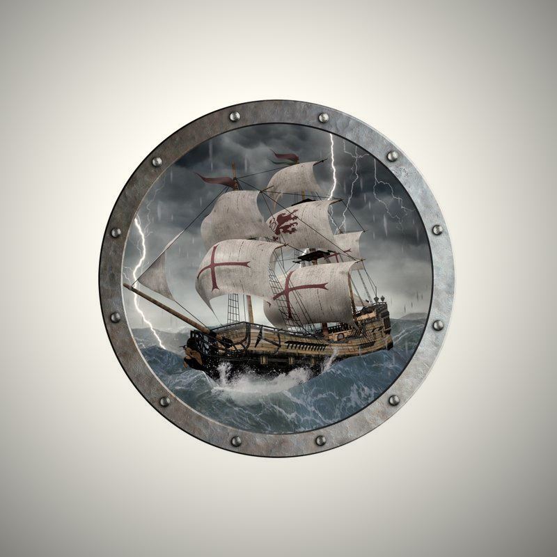 Schild Piratenschiff Silent Mary