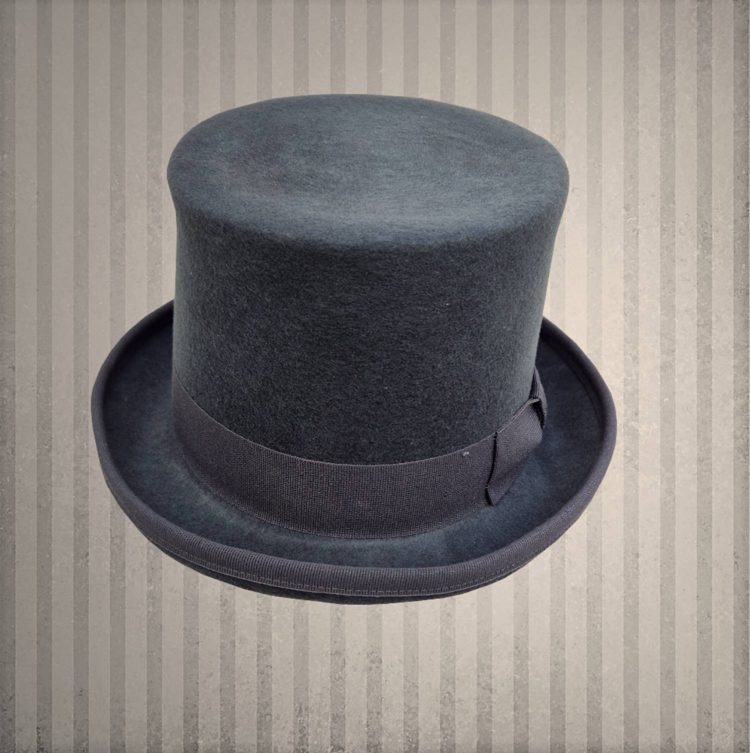 Zylinder Wollfilz dunkelgrau