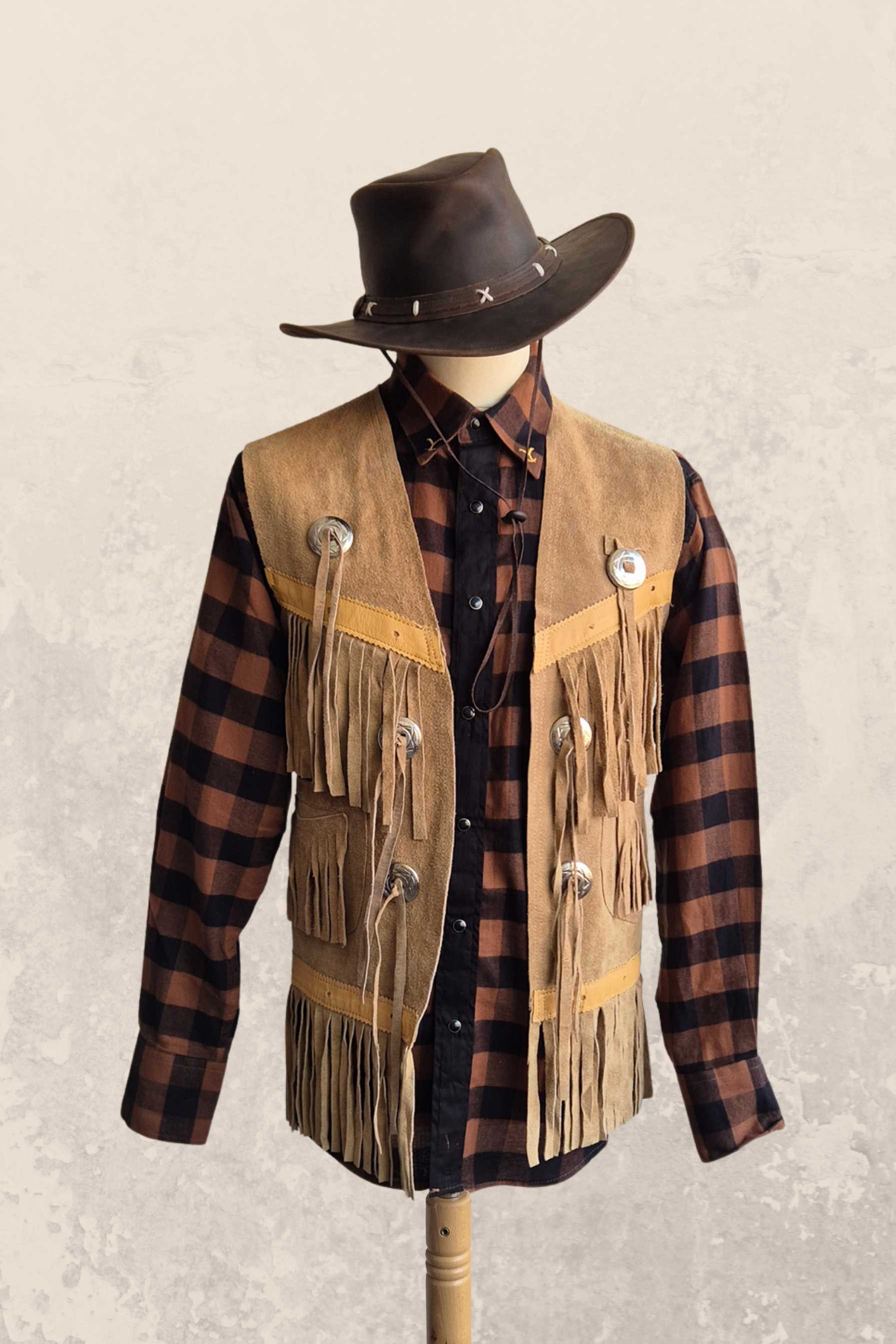 Leder Weste Herren Outlaw