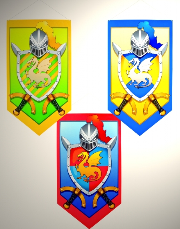 lustige Wand Dekoration Mittelalter 1 Stk.