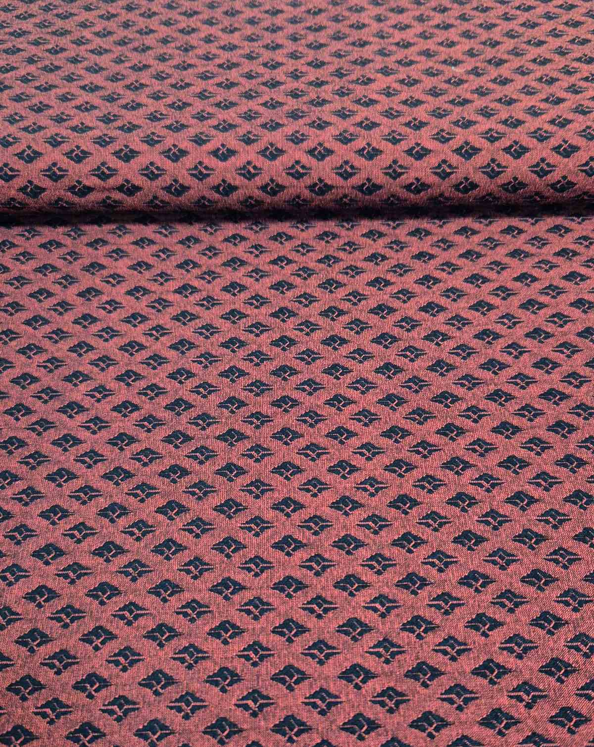 Stoff Restposten Raute Jacquard