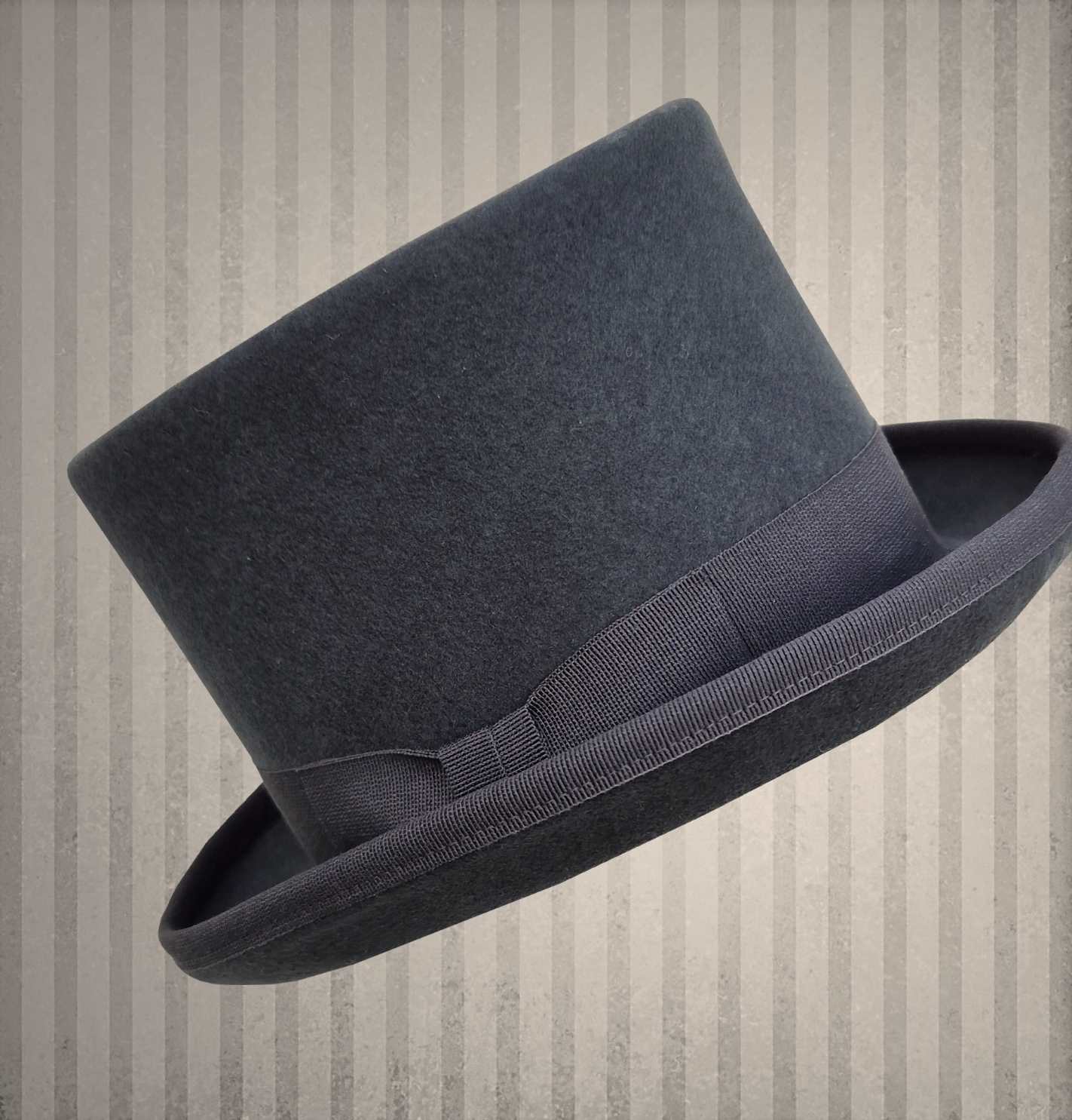 Zylinder Wollfilz dunkelgrau