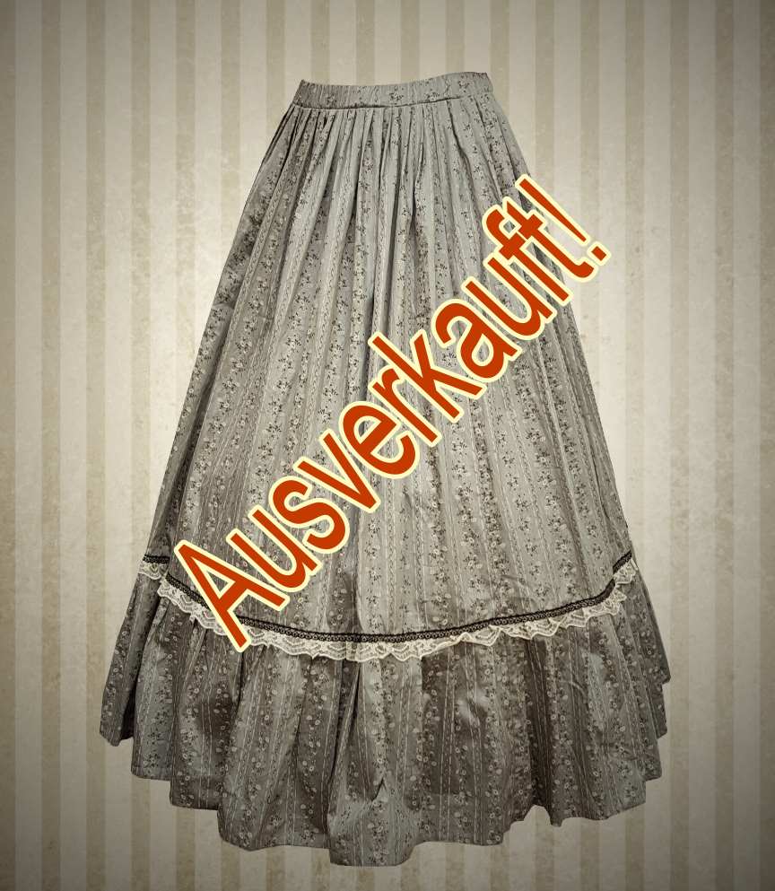 Rock Jane Blümchen grau