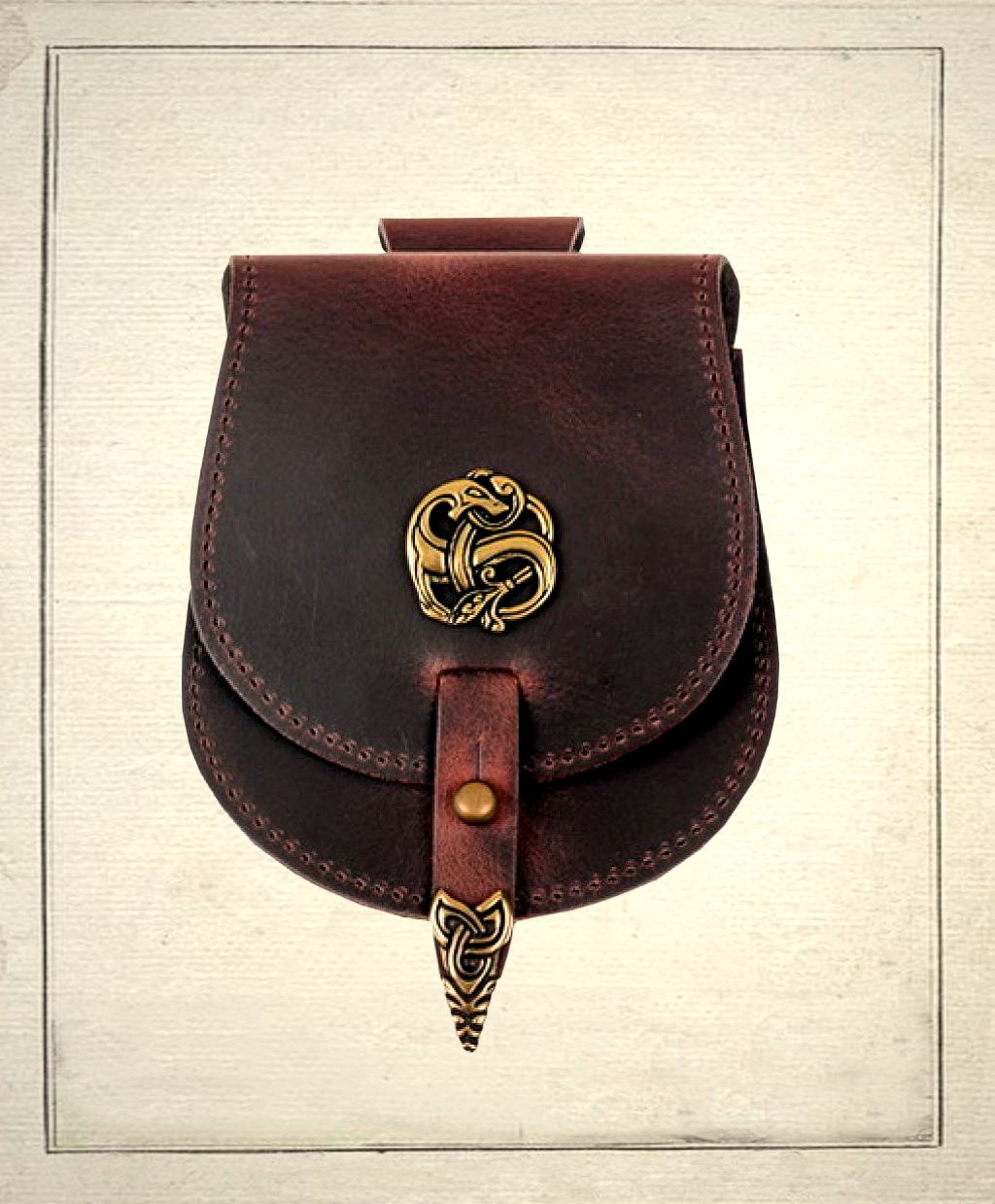 Leder Gürteltasche Drachen Tarsoly klein