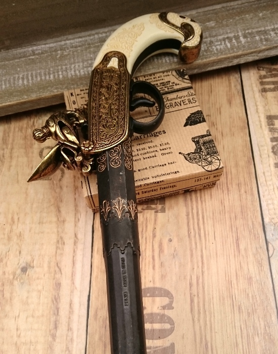 Steinschloss Pistole russ. 29cm