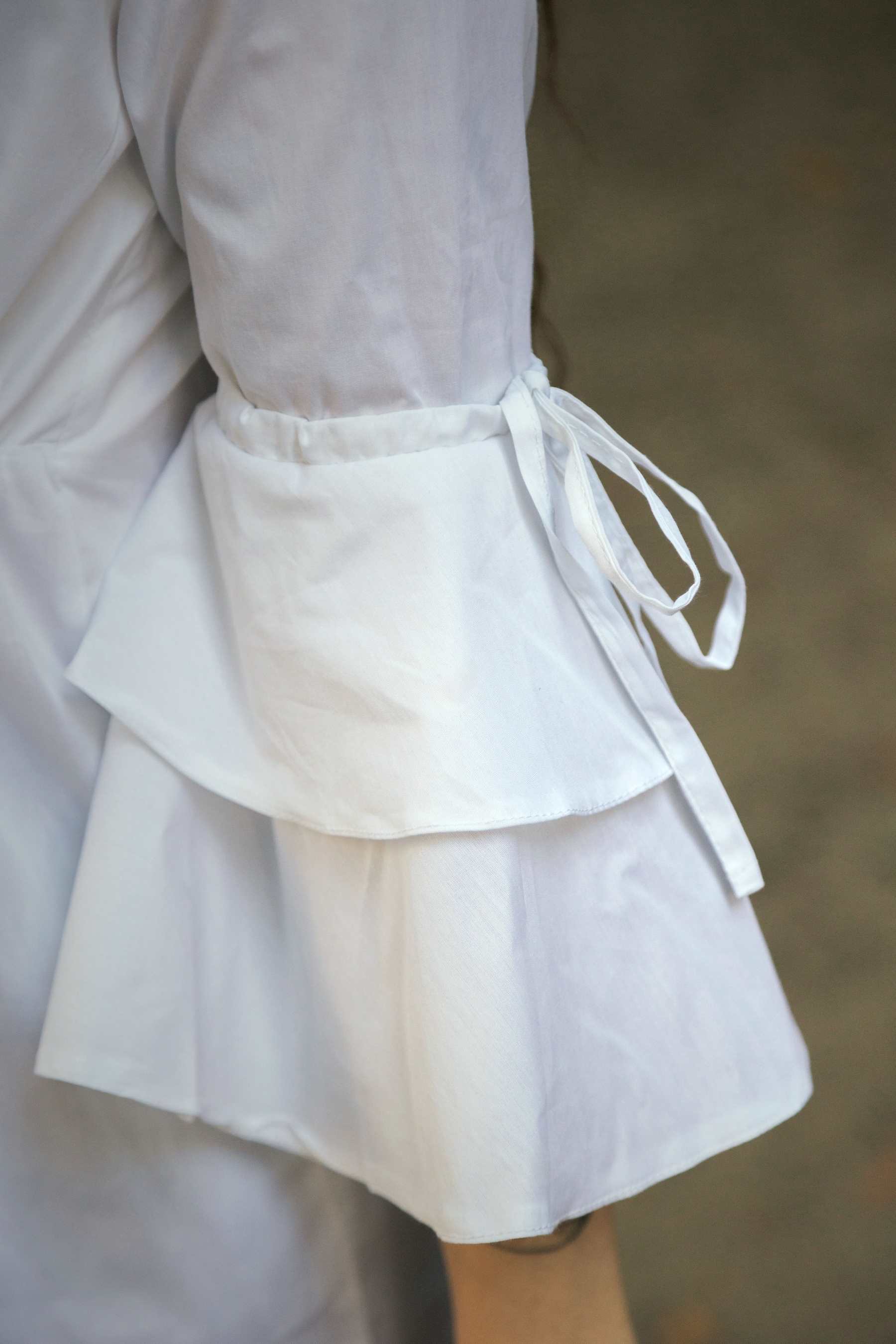 Piratenbluse modern weiss