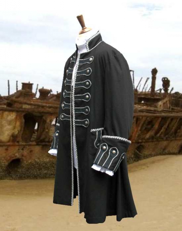 manteau pirate mantel leinen kostüm authentisch