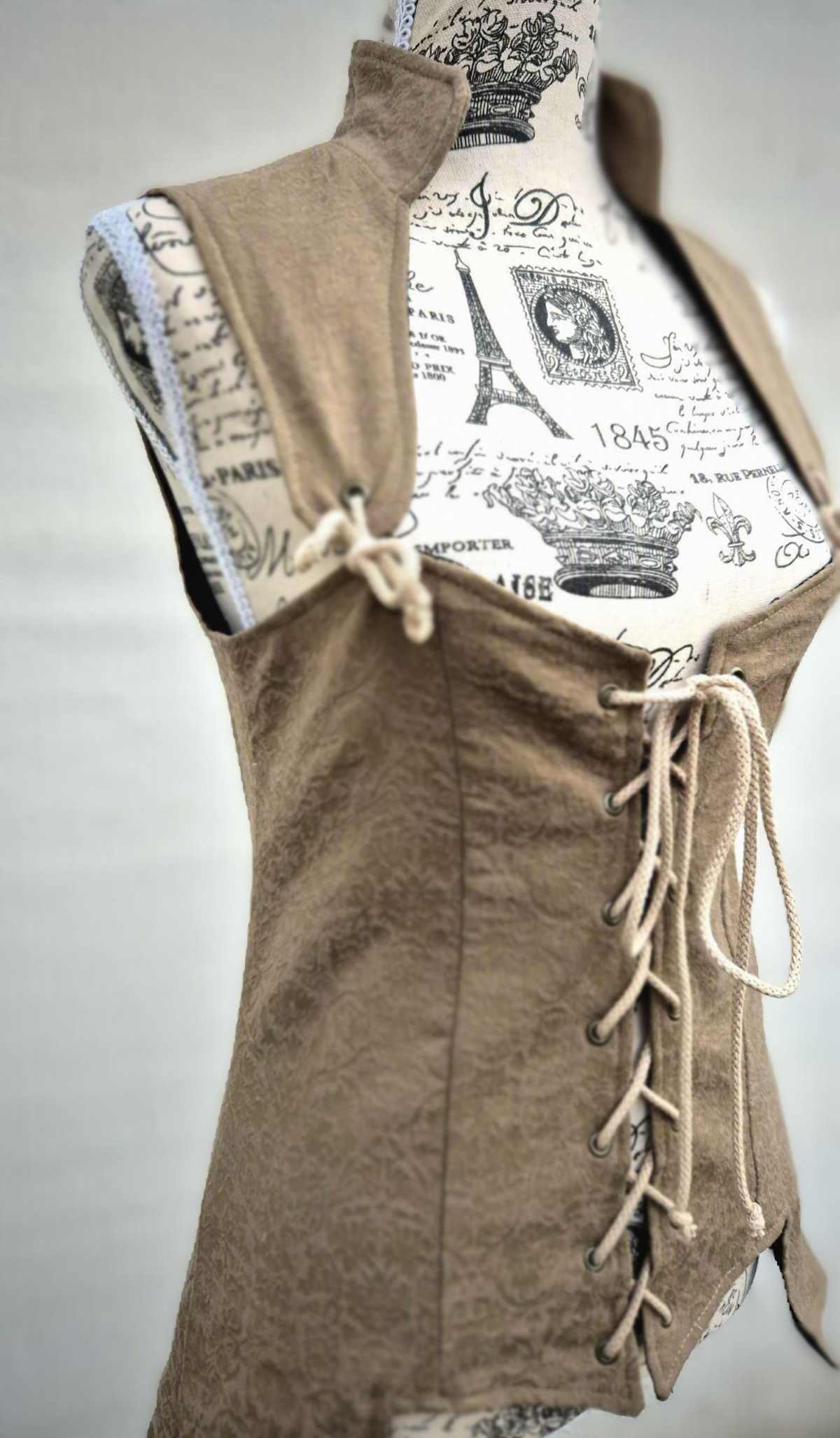 Mieder Weste Fantasy Jacquard