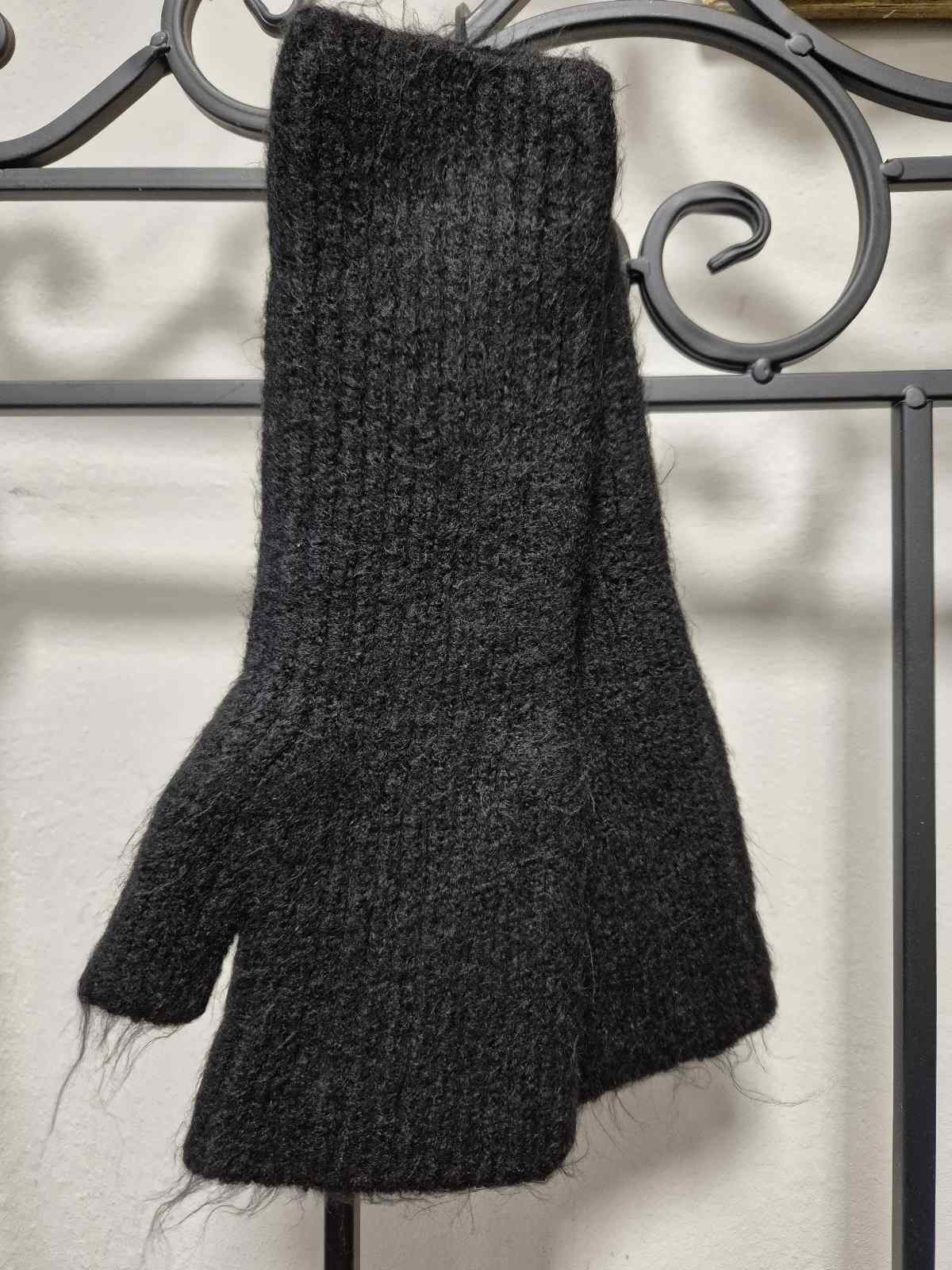 Armstulpen Wollmix Fingerlos Handschuh 