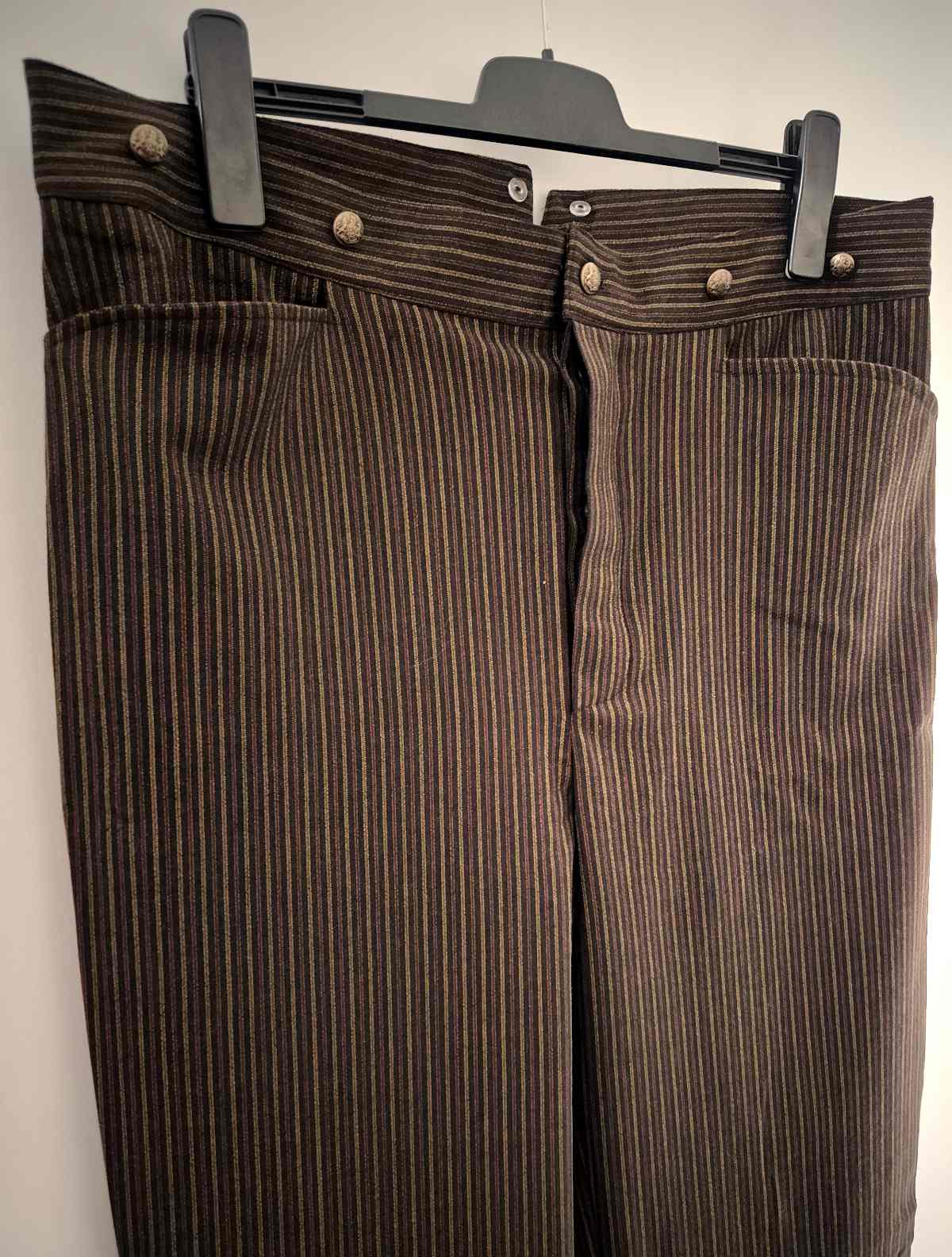 gruenderzeit-hose-gestreift-braun-herren Hose Herren Gründerzeit braun-gestreift