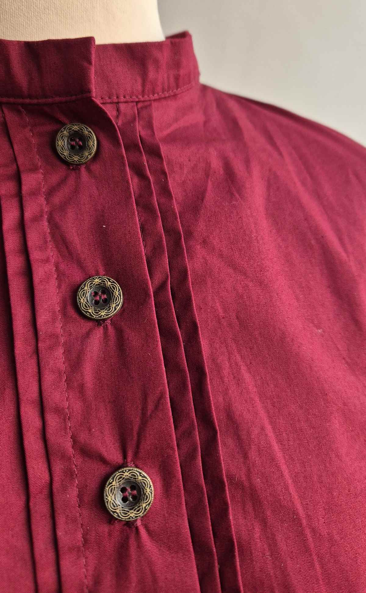 Bluse Anne Civil War weinrot S/M