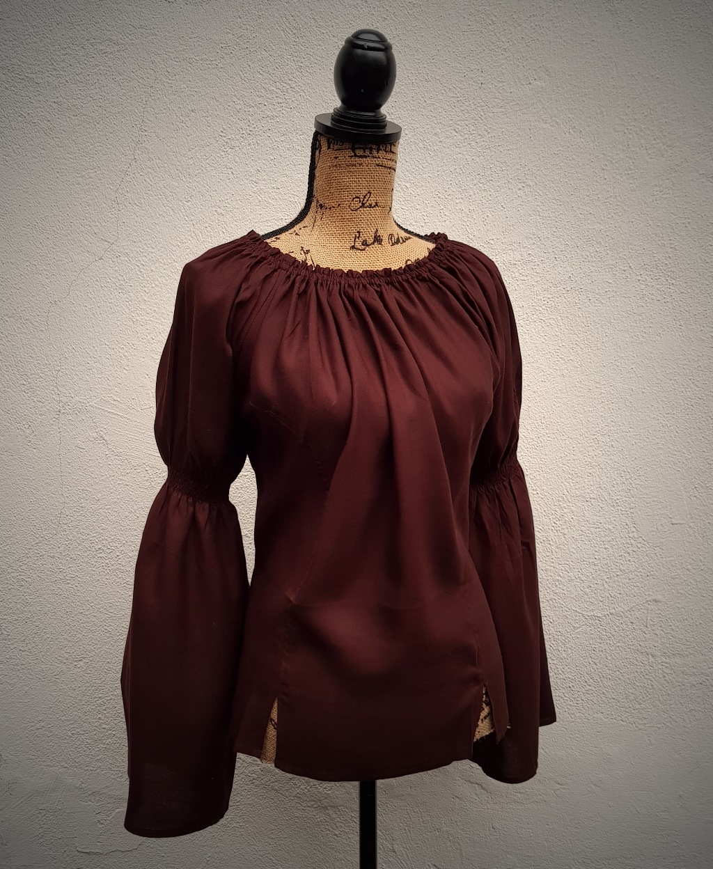 mittelalter-bluse-braun-Goa-folklorebluse