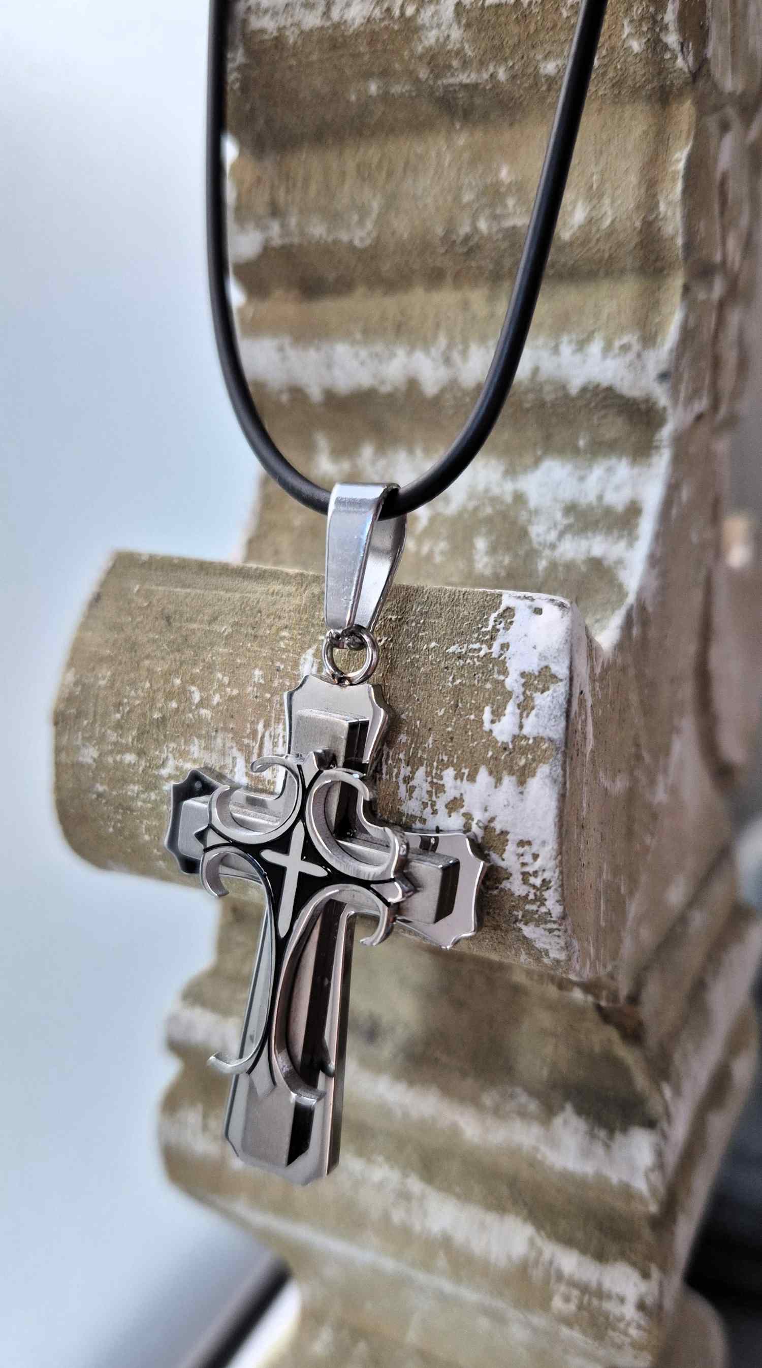 Anhänger Edelstahl Kreuz