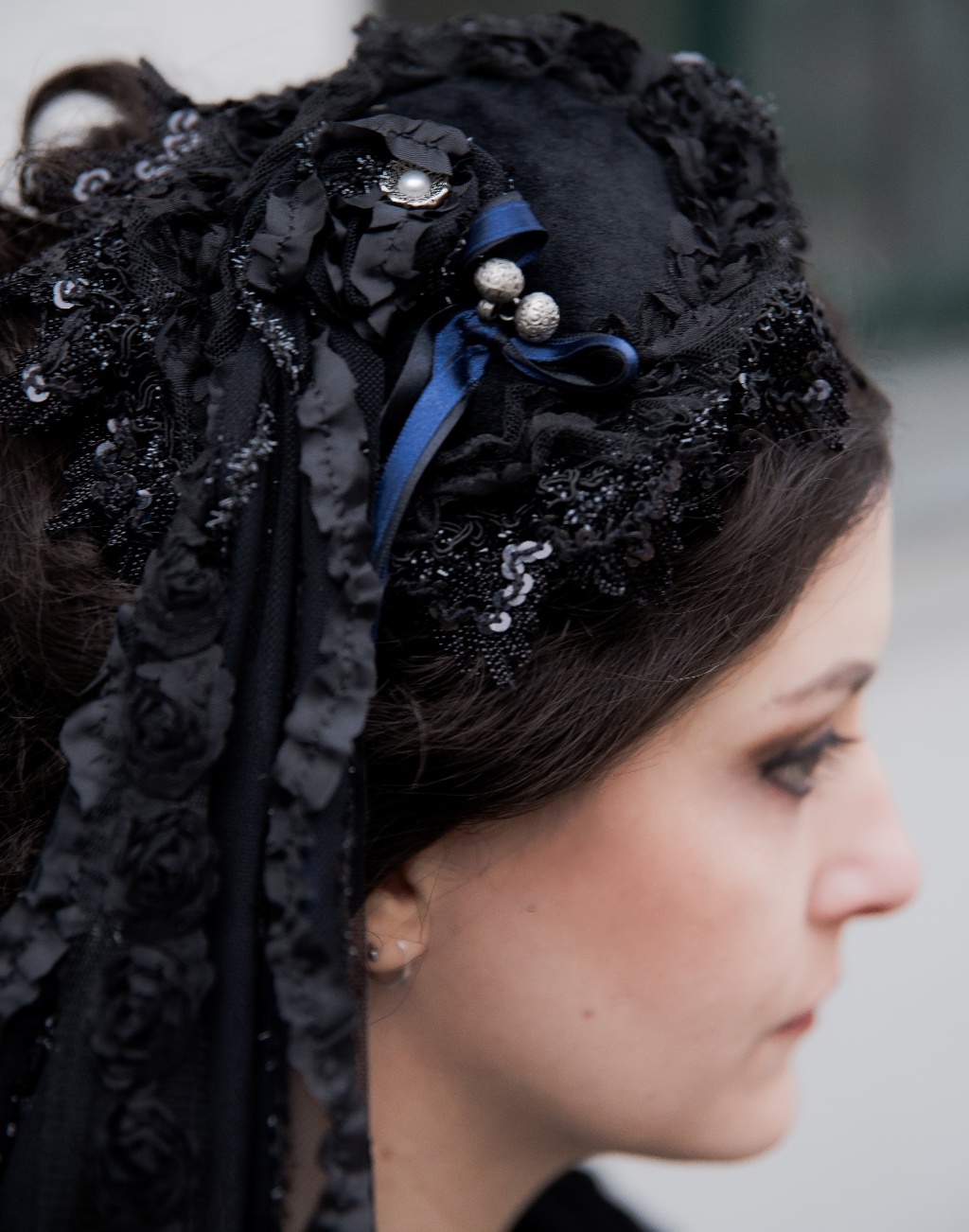 Kopfbedeckung Haarschmuck 19.Jhd.