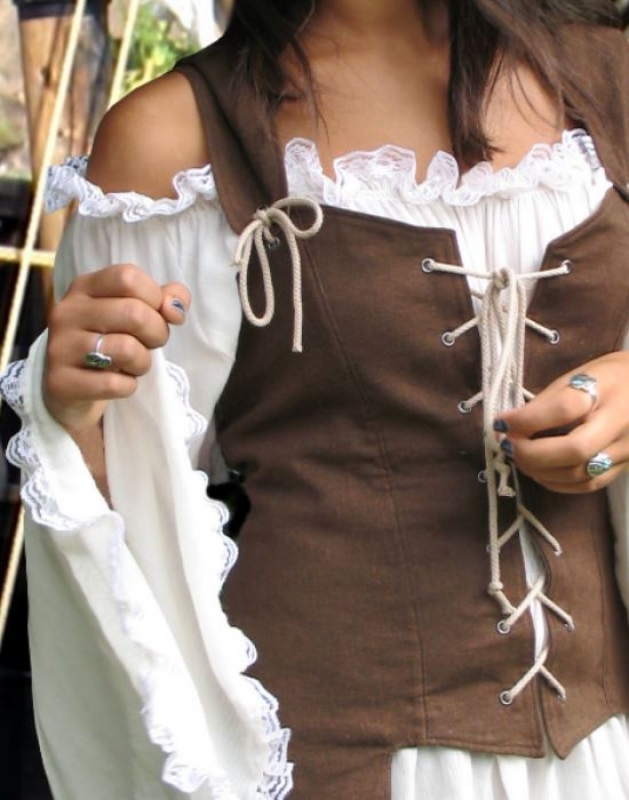 Mieder Weste Fantasy Jacquard
