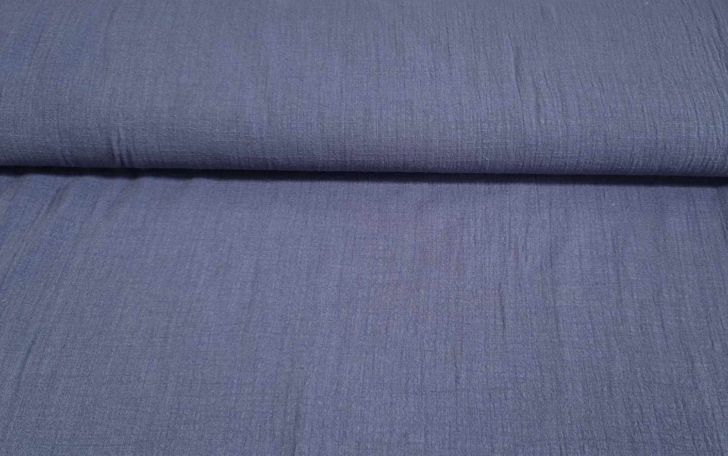 Stoff Blau Gyda Meterware Baumwolle