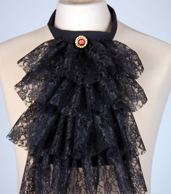 Spitzen Jabot Hochwertig