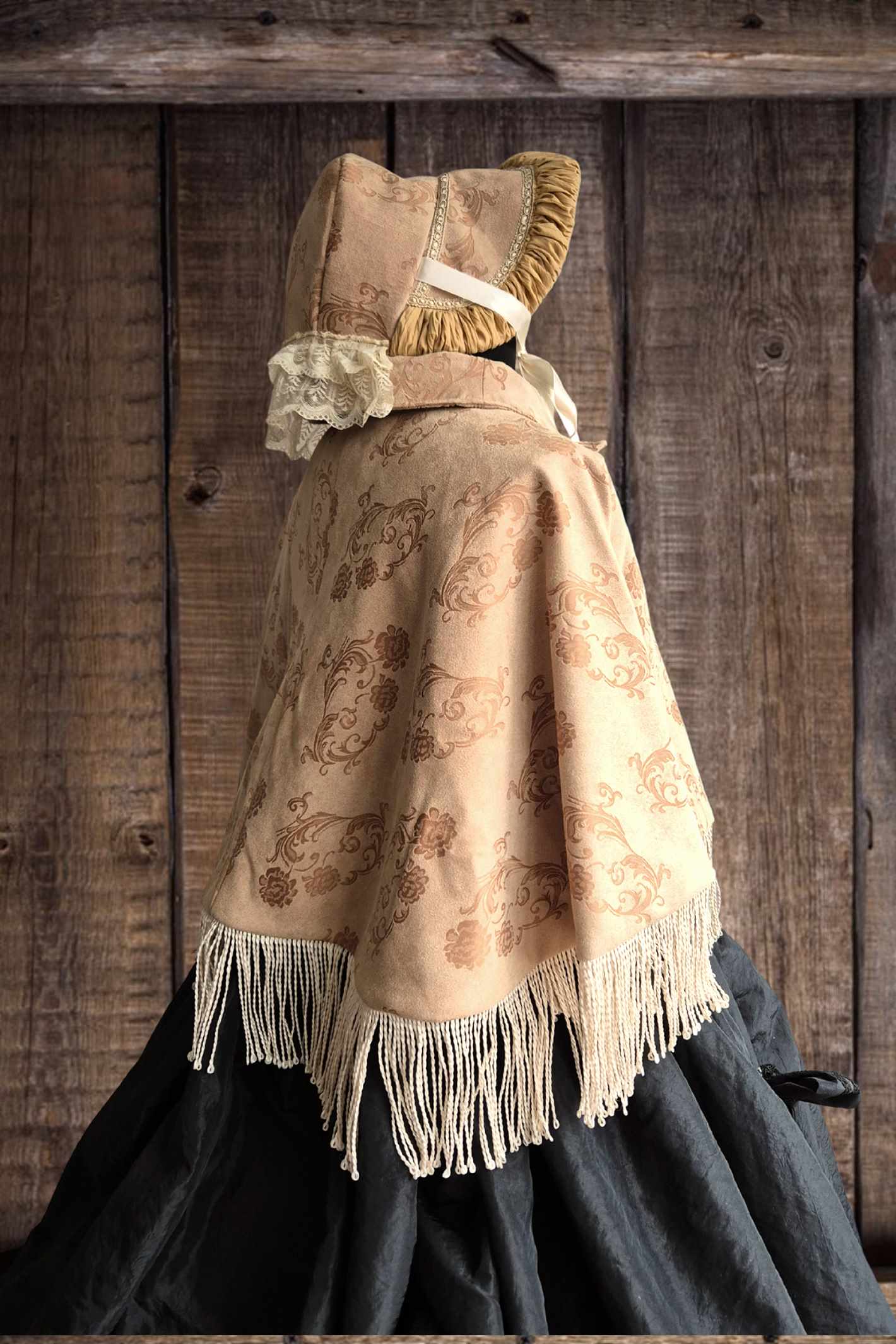 cape-woman-western-regency-clothing-beige-handmaidstale-