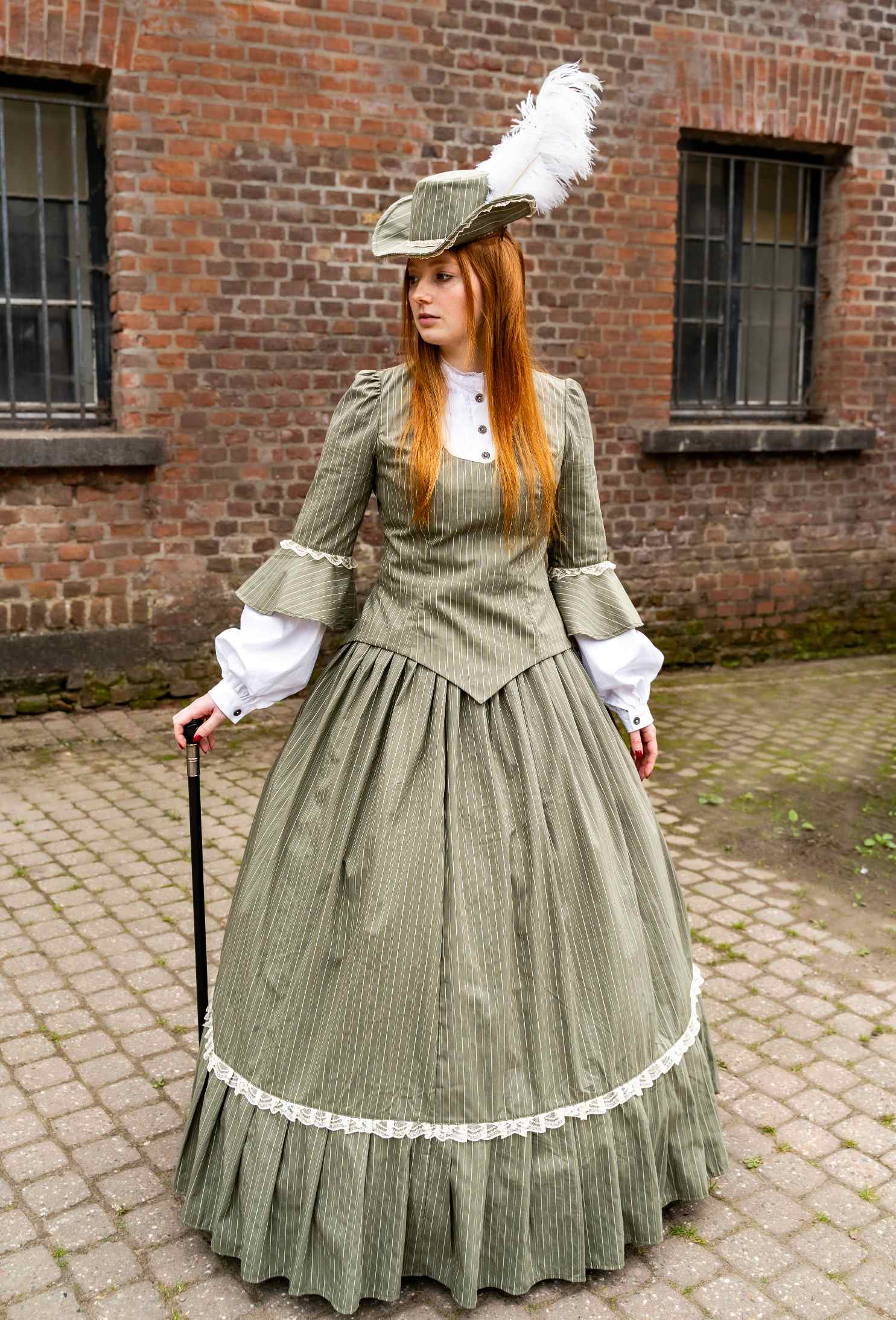 Rock Jane Streifen grün