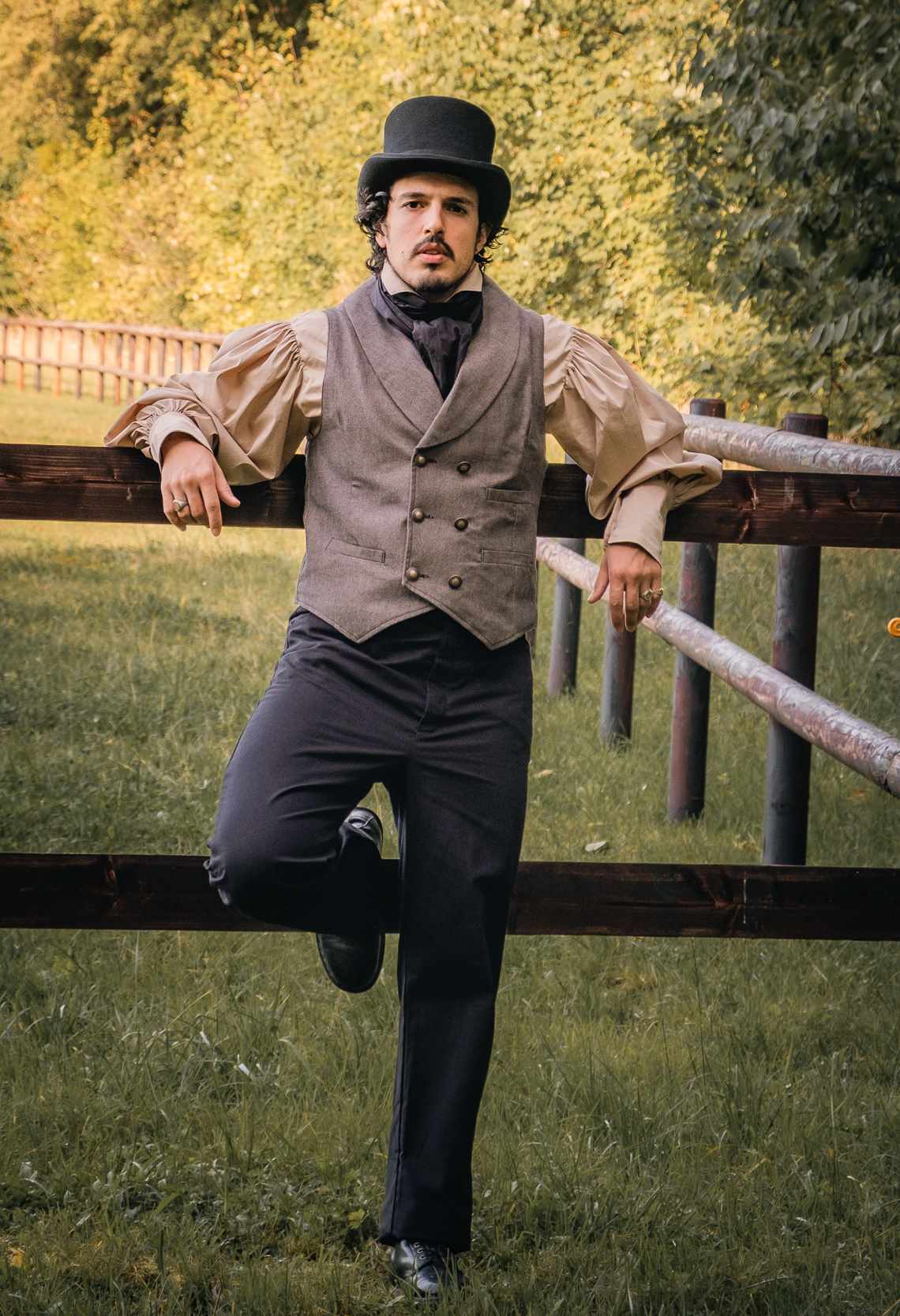 Weste grau 19. Jahrhundert,