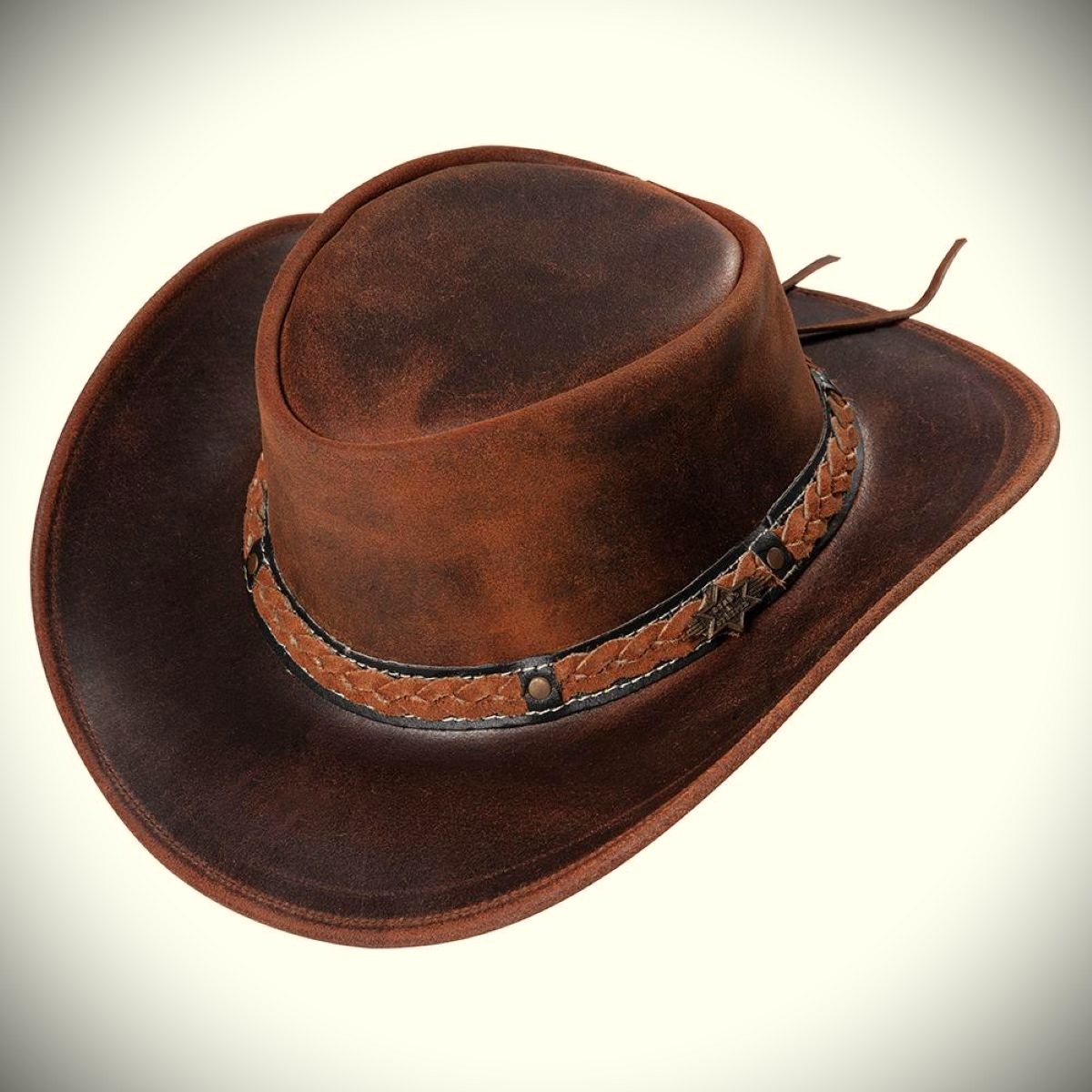Cowboyhut Leder Schurke