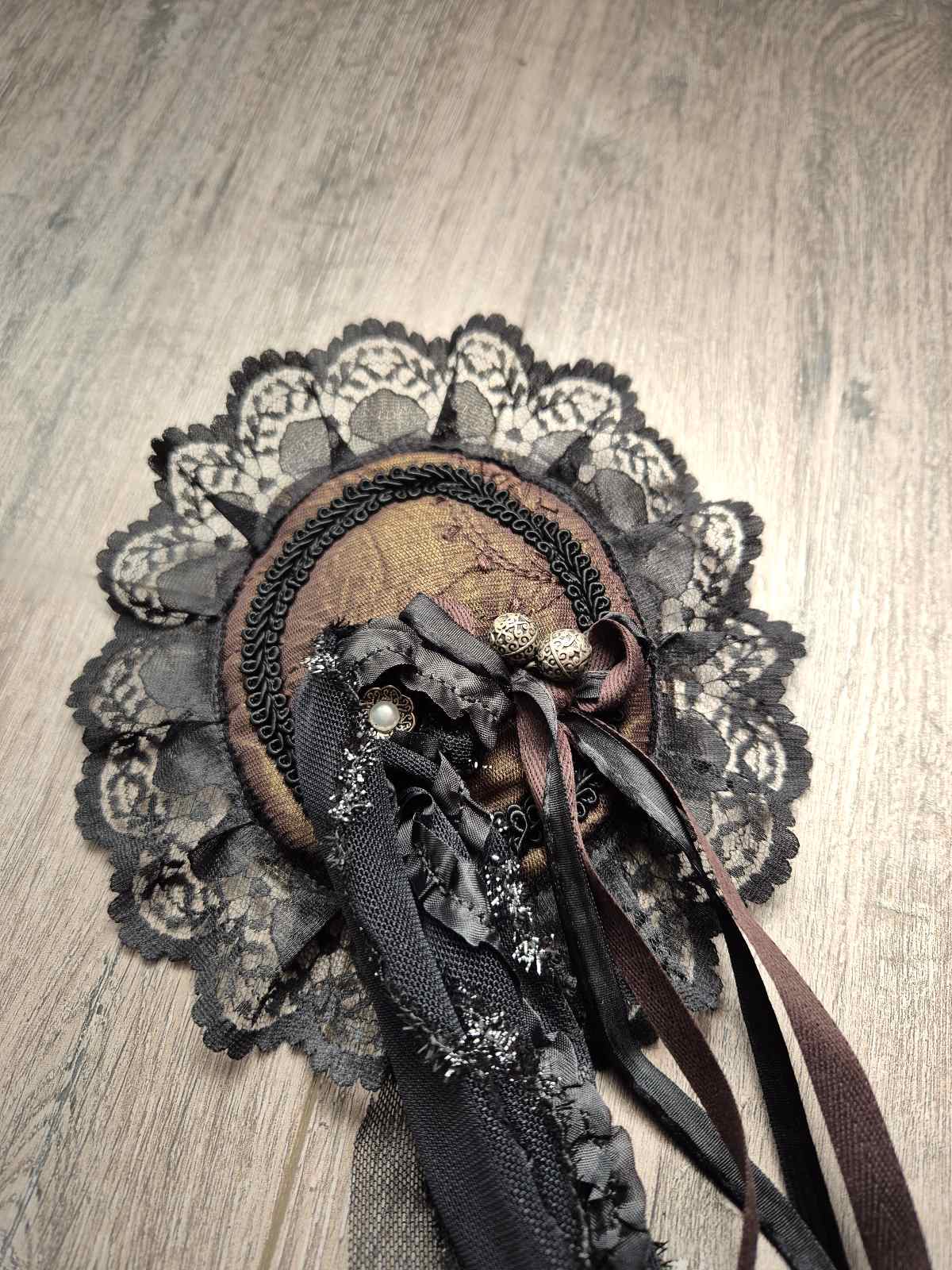 Kopfbedeckung Haarschmuck 19.Jhd. Mabel