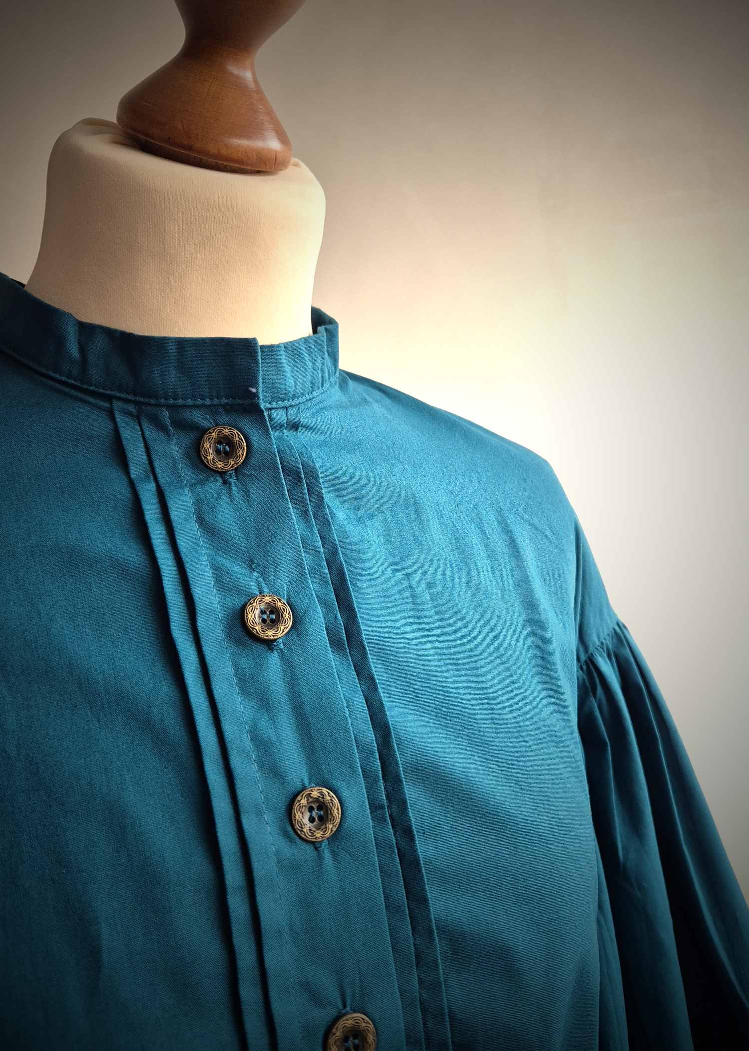 Bluse Anne Civil War petrol S/M