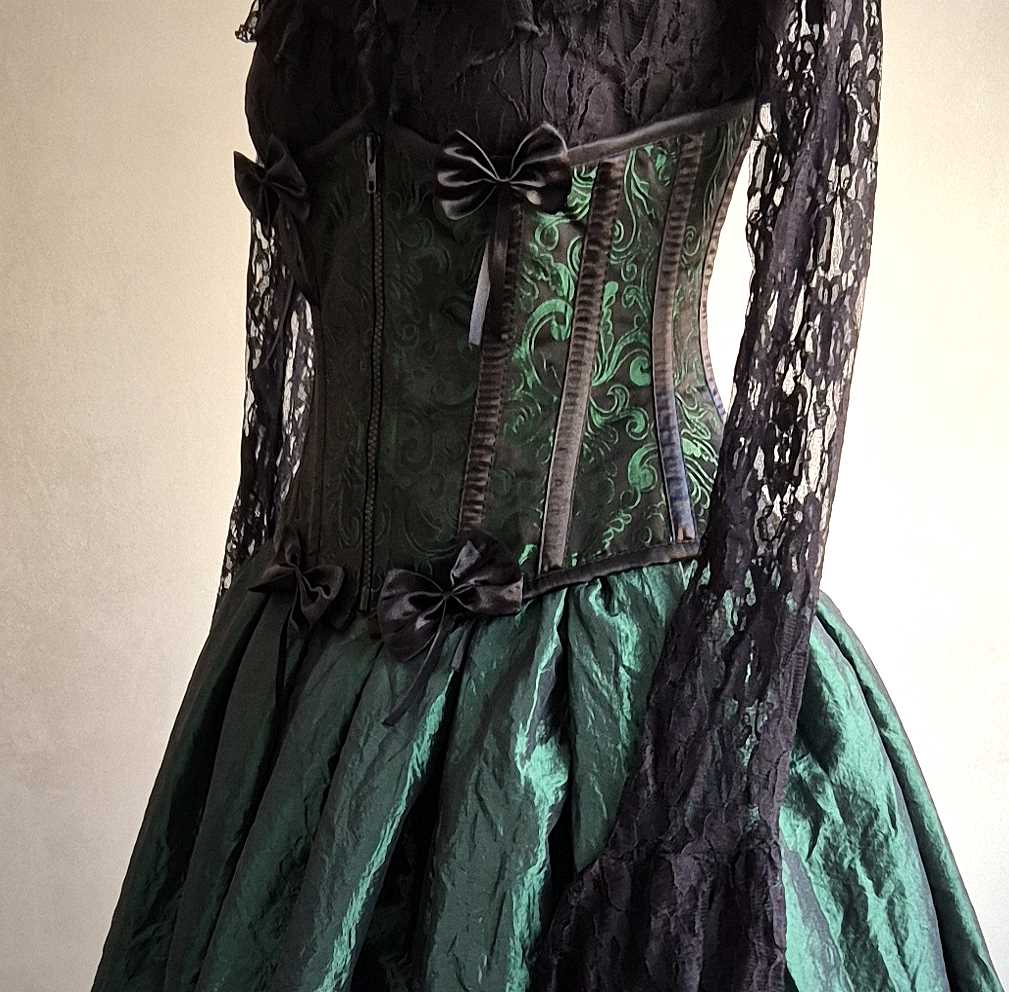 UB Corsage Jacquard Grün-Schwarz