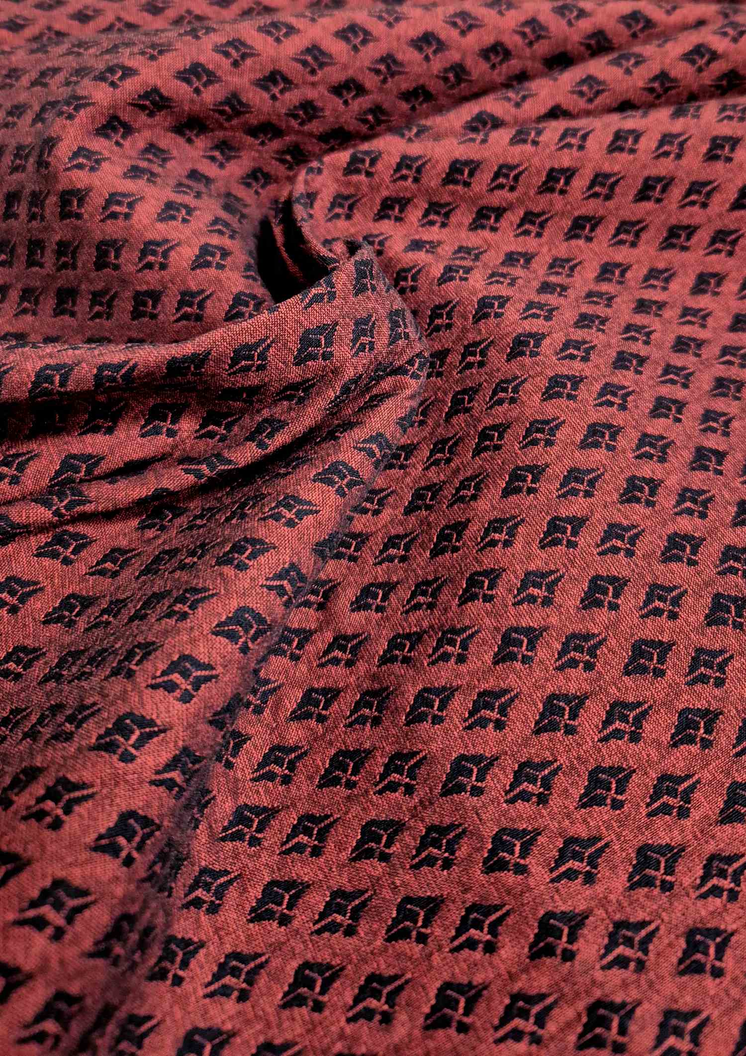 Stoff Restposten Raute Jacquard