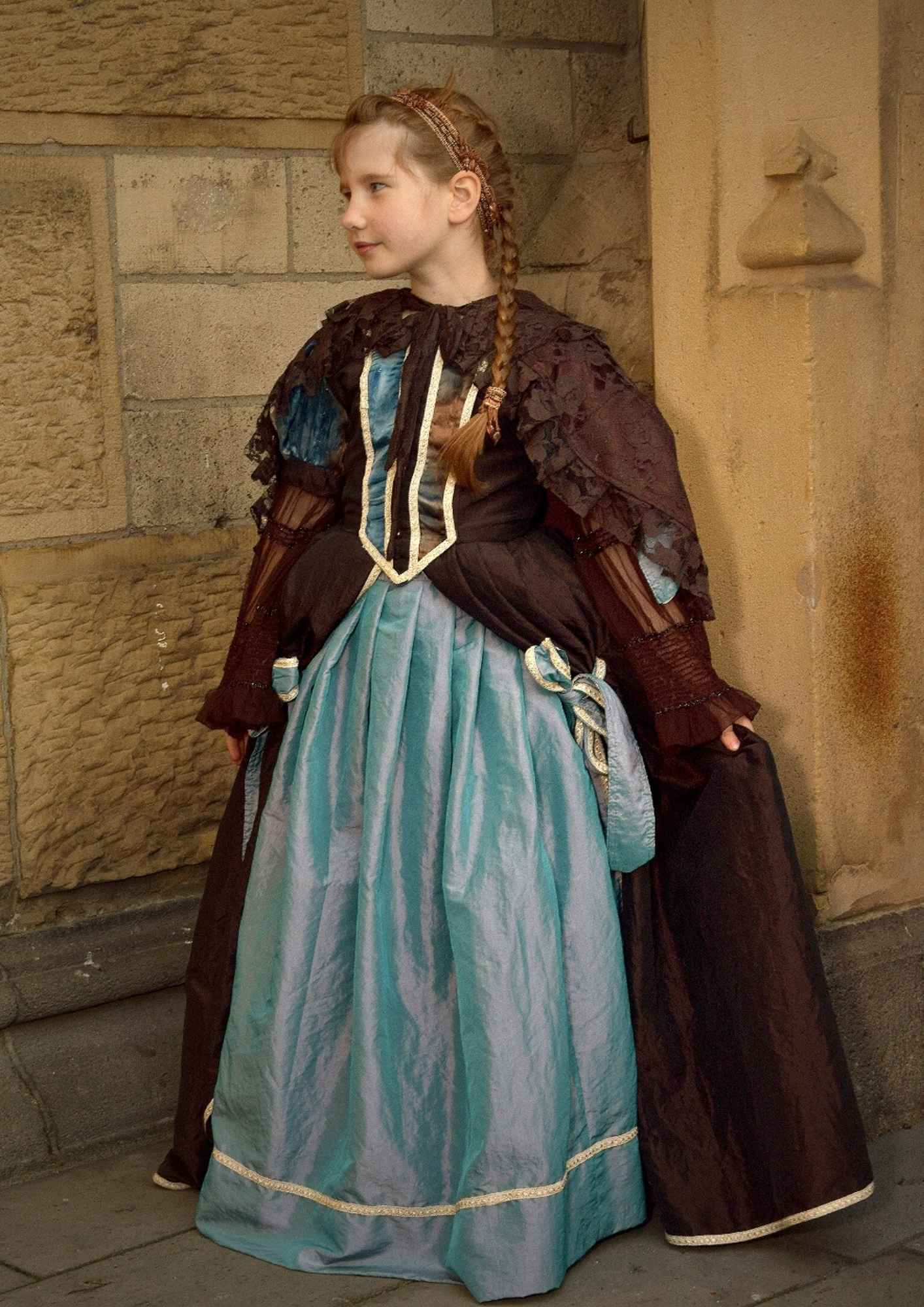 Kleid Prinzessin Rokoko Joséphine 122-128