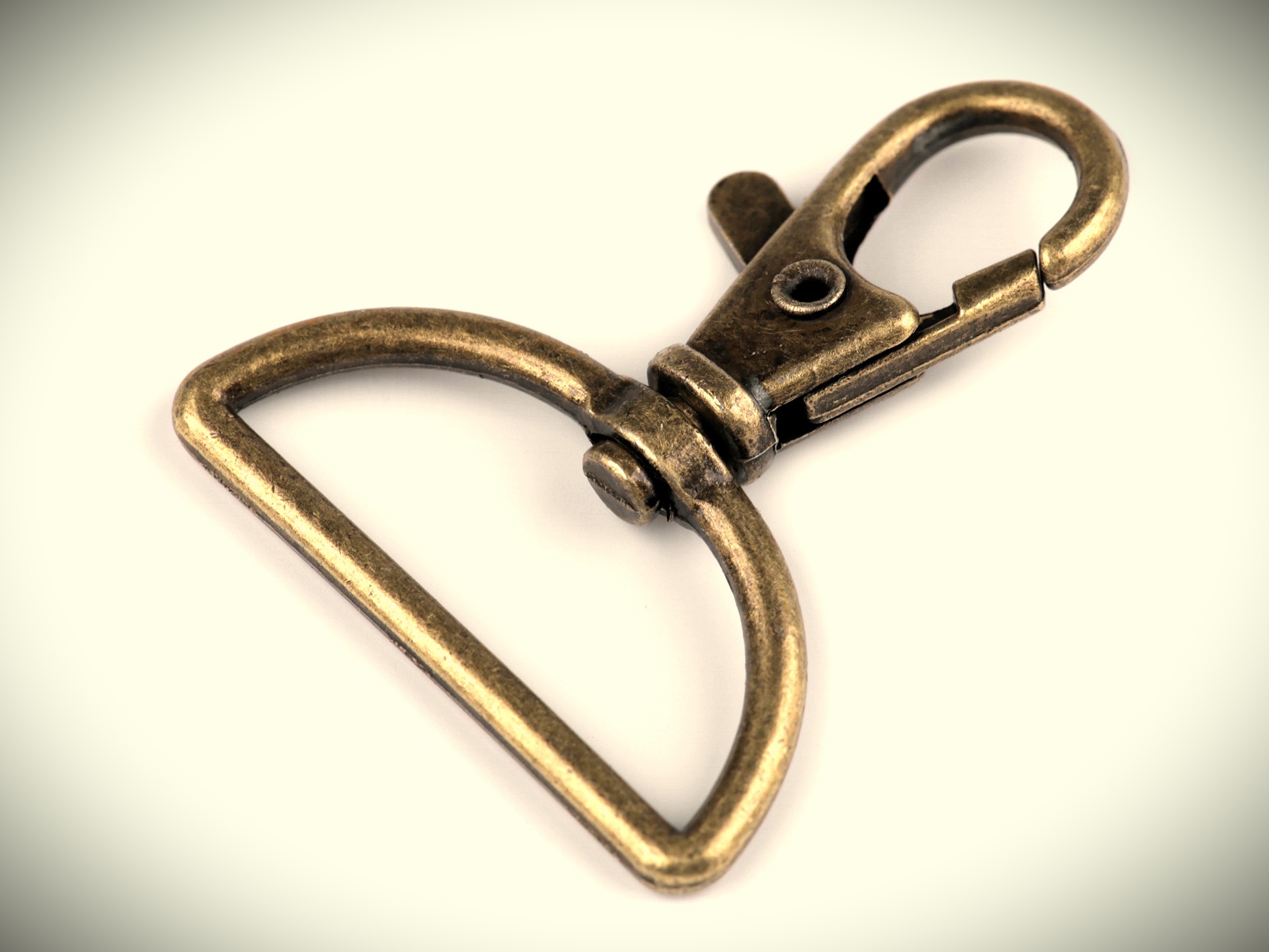 Karabiner Haken messing D-Ring