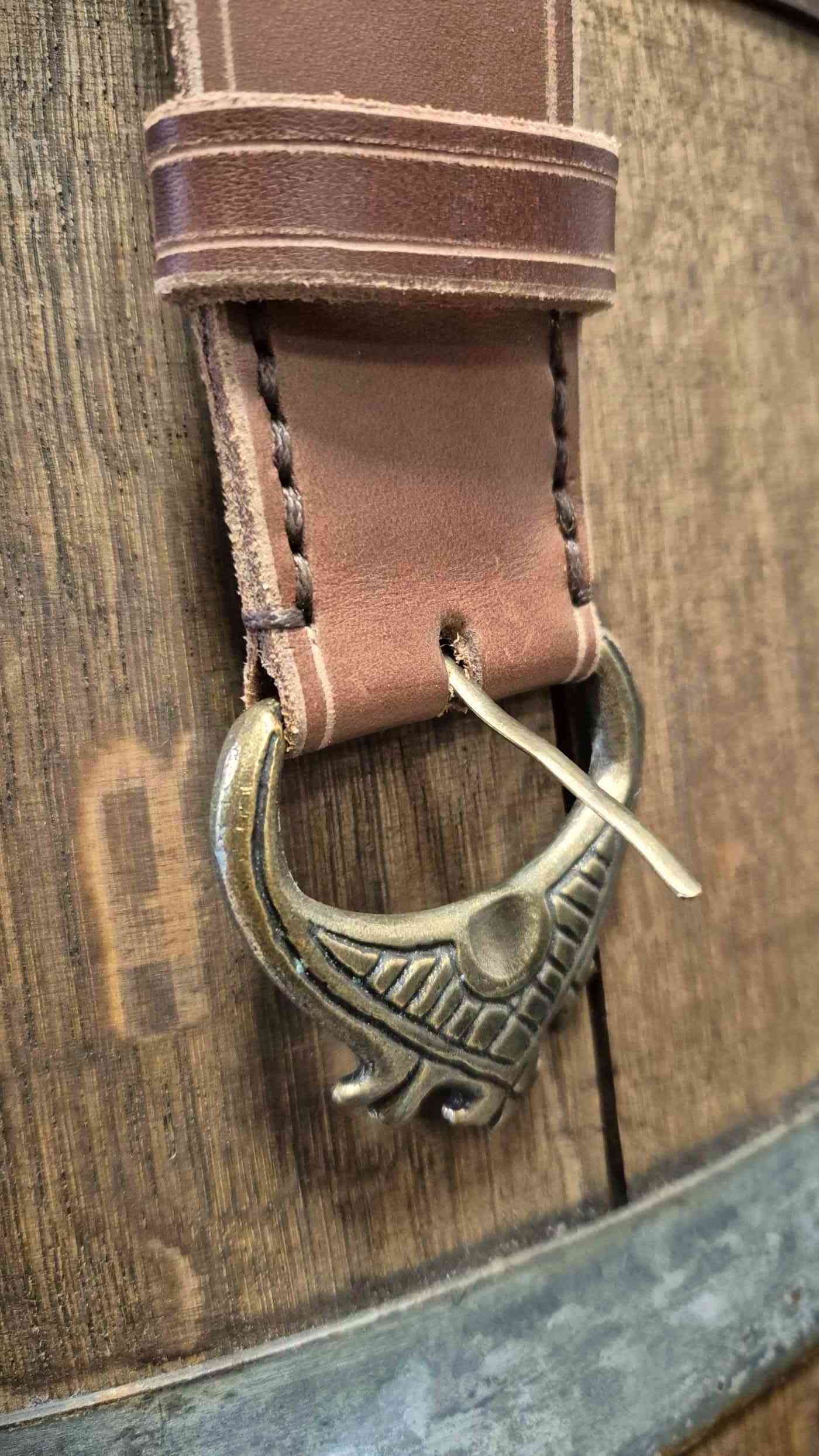 Gürtel braun Gothik 4,5cm