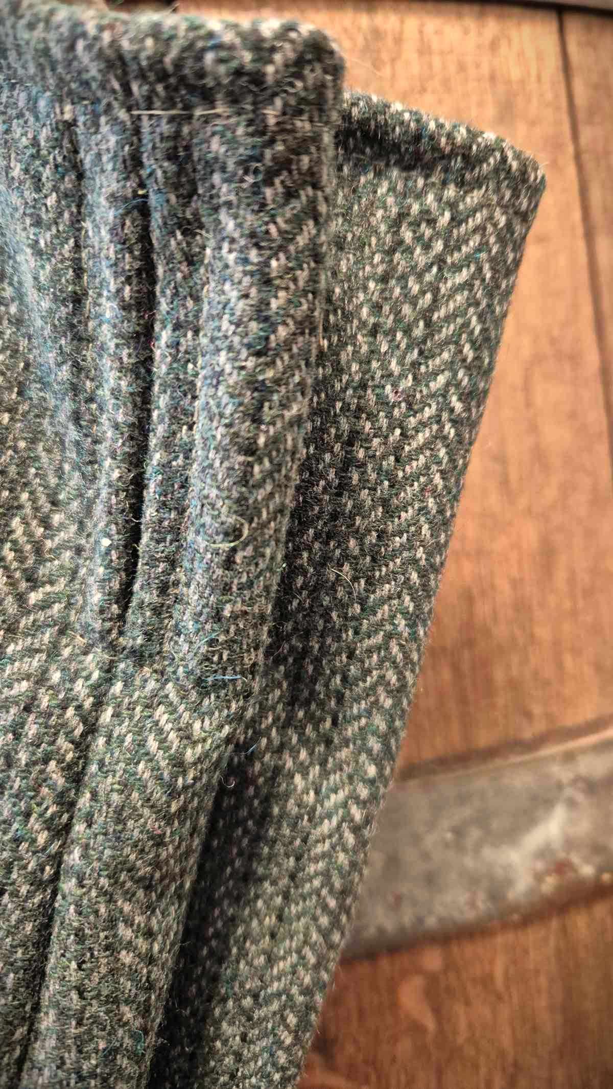 Armstulpen Mrs. Fraser grün-grau Wolle