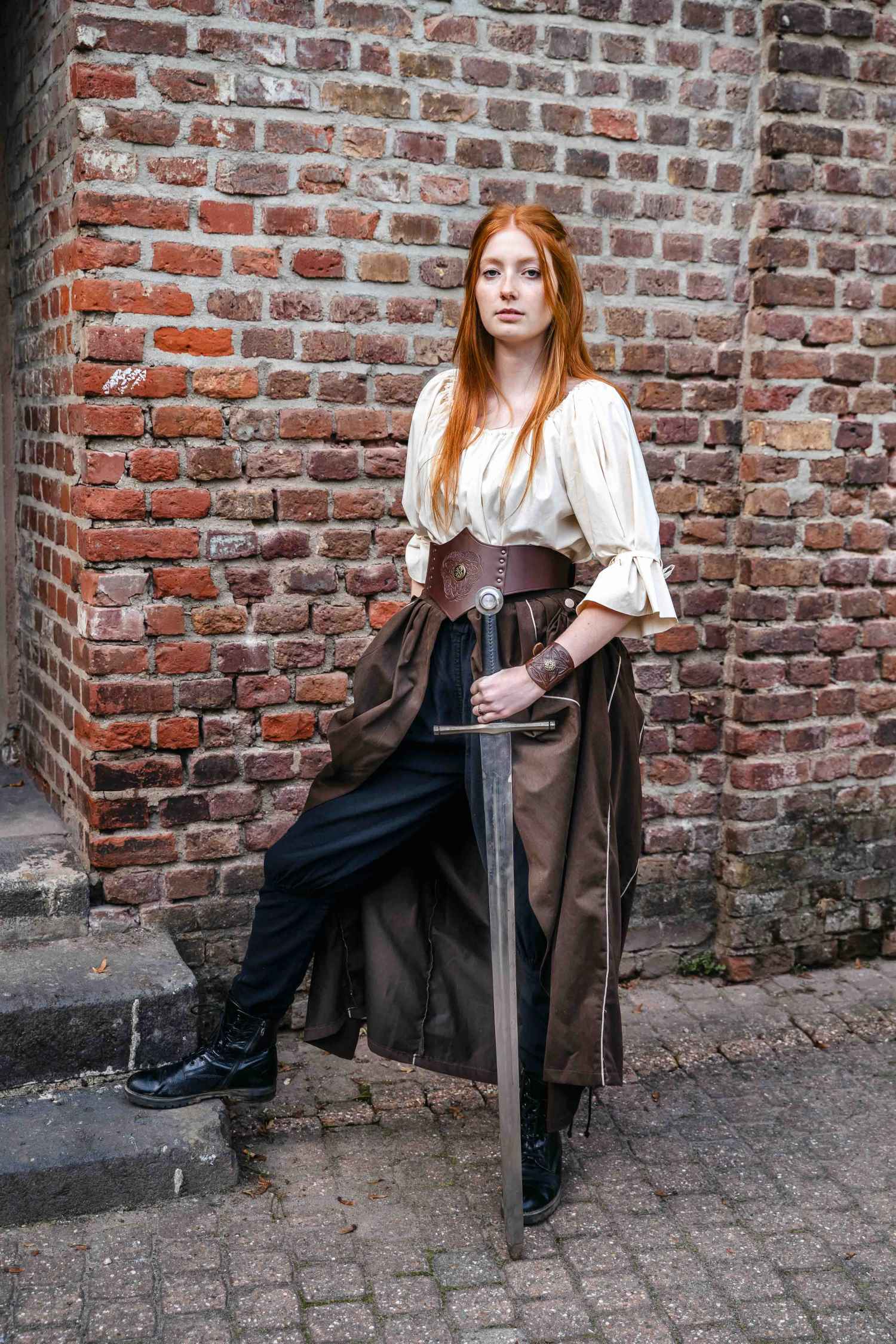 Rock Überrock Gwenda braun