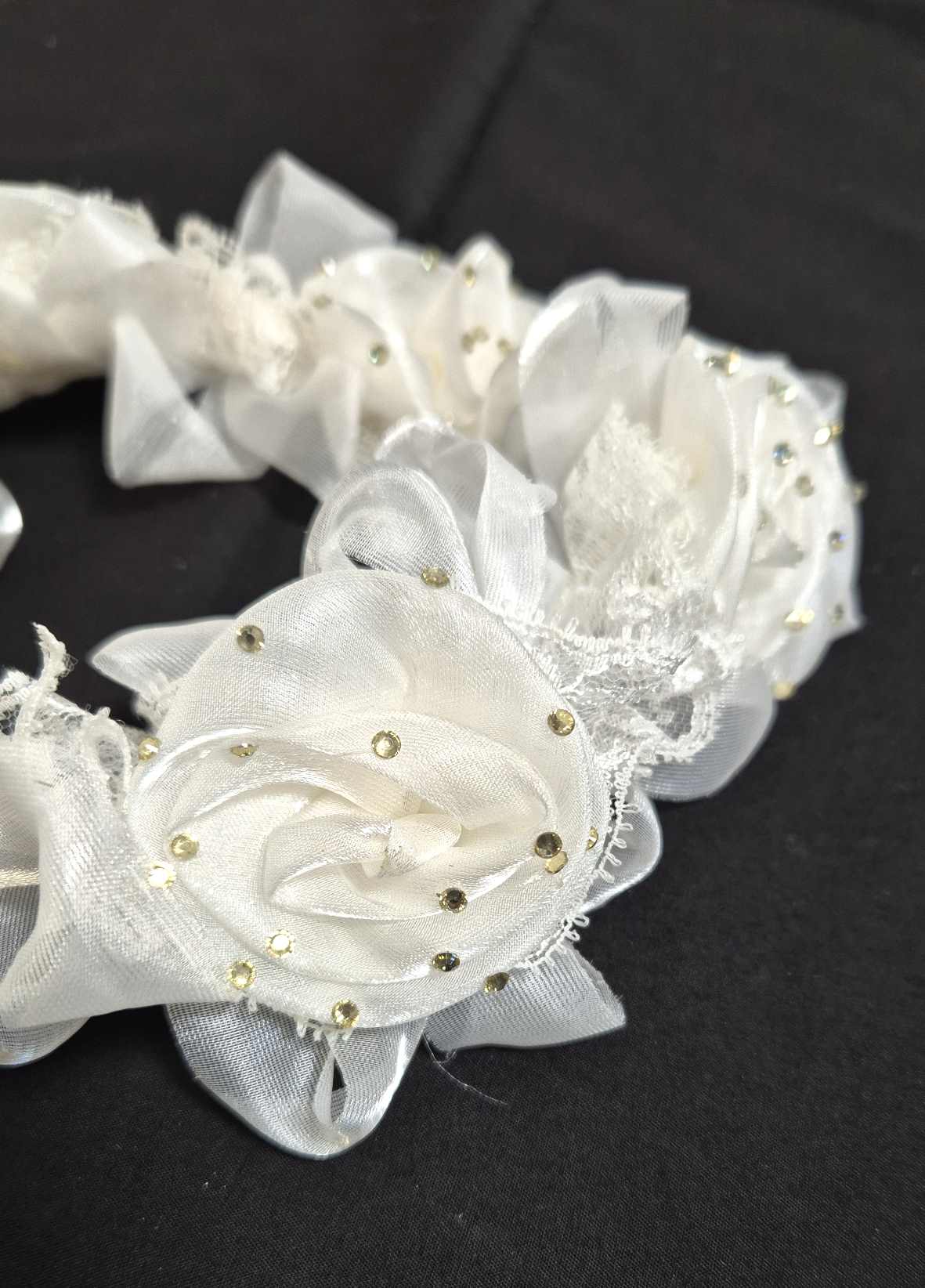 Borte Hochzeit Rosen cremeweiss