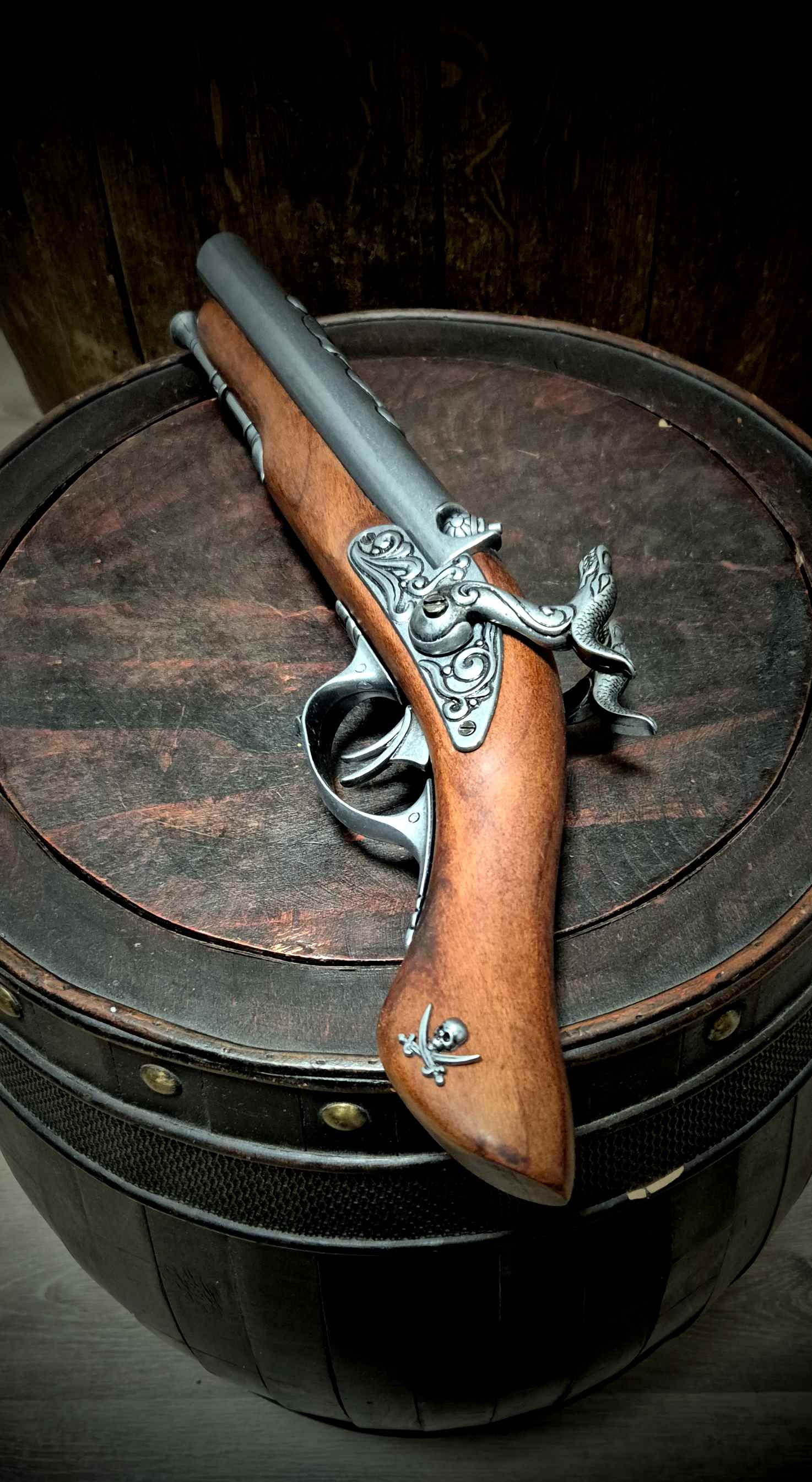 Piratenpistole 2-lauf Percussion