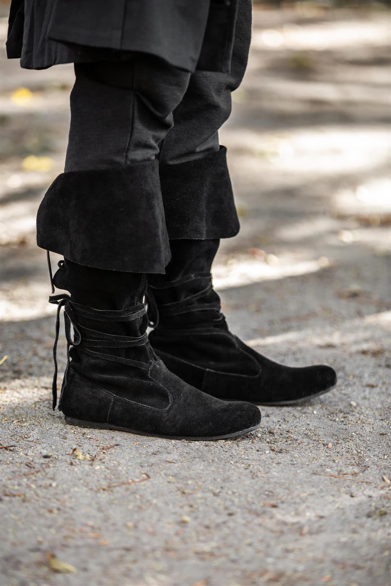 Wildleder Stiefel Mittelalter hoch