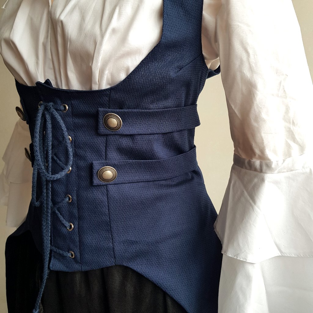 corsage-miederweste-lang-piratin-blau-baumwolle