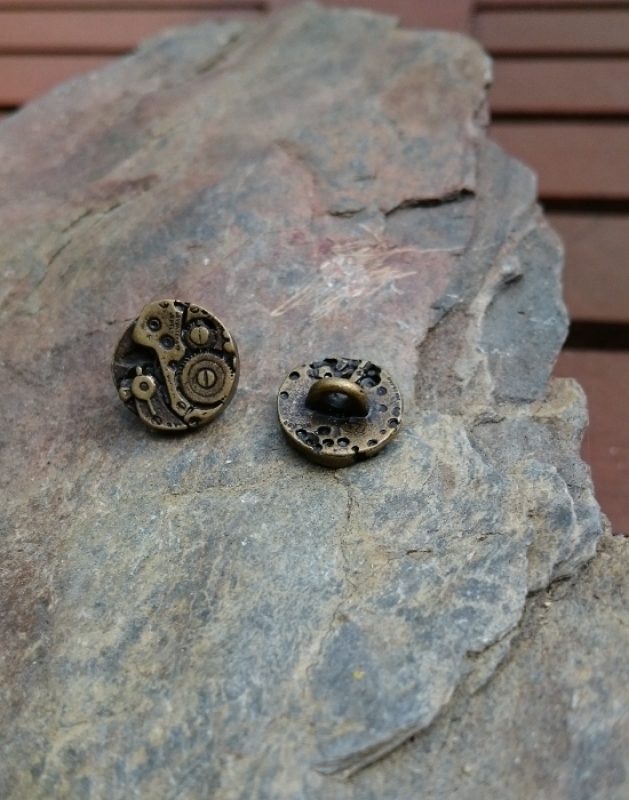 5 Knöpfe Steampunk 14mm