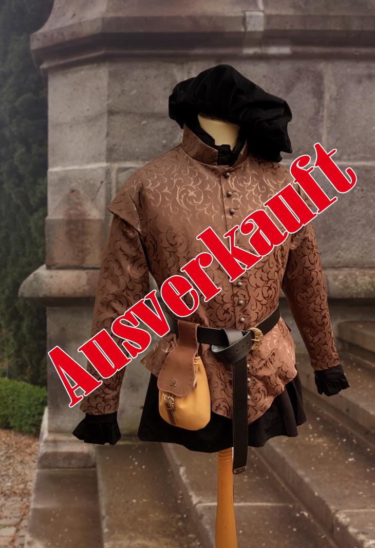 Renaissance Doublet Jacke braun