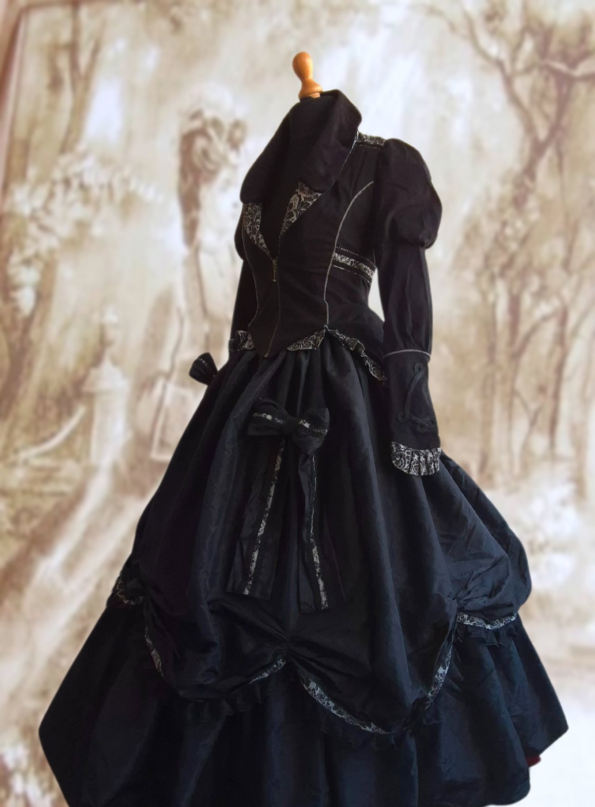 Gothic Ballrock Steampunk 19. Jahrhundert historische Kleidung