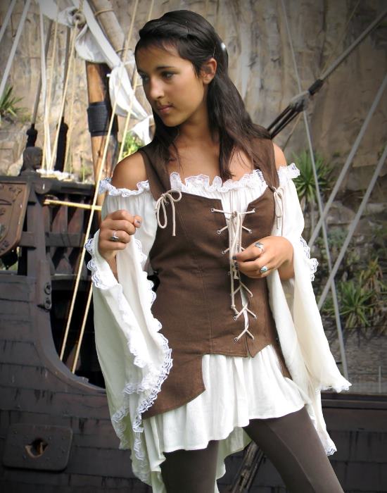 Mieder Weste Fantasy Jacquard