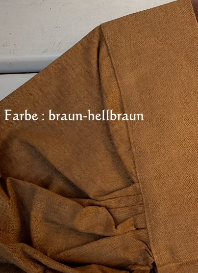 Mittelalter Haube Leinenmix Hellbraun
