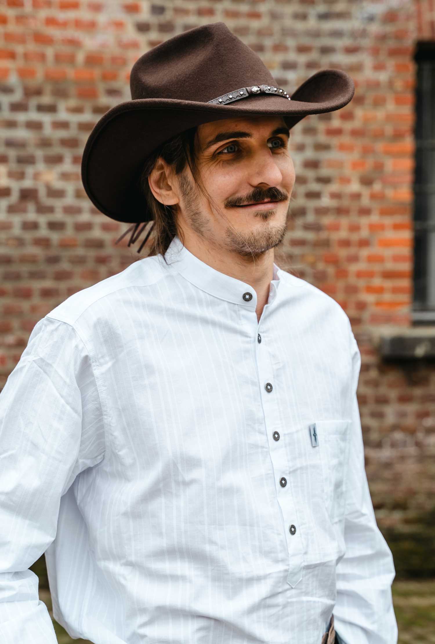 Hemd weiß western farmer cowboy