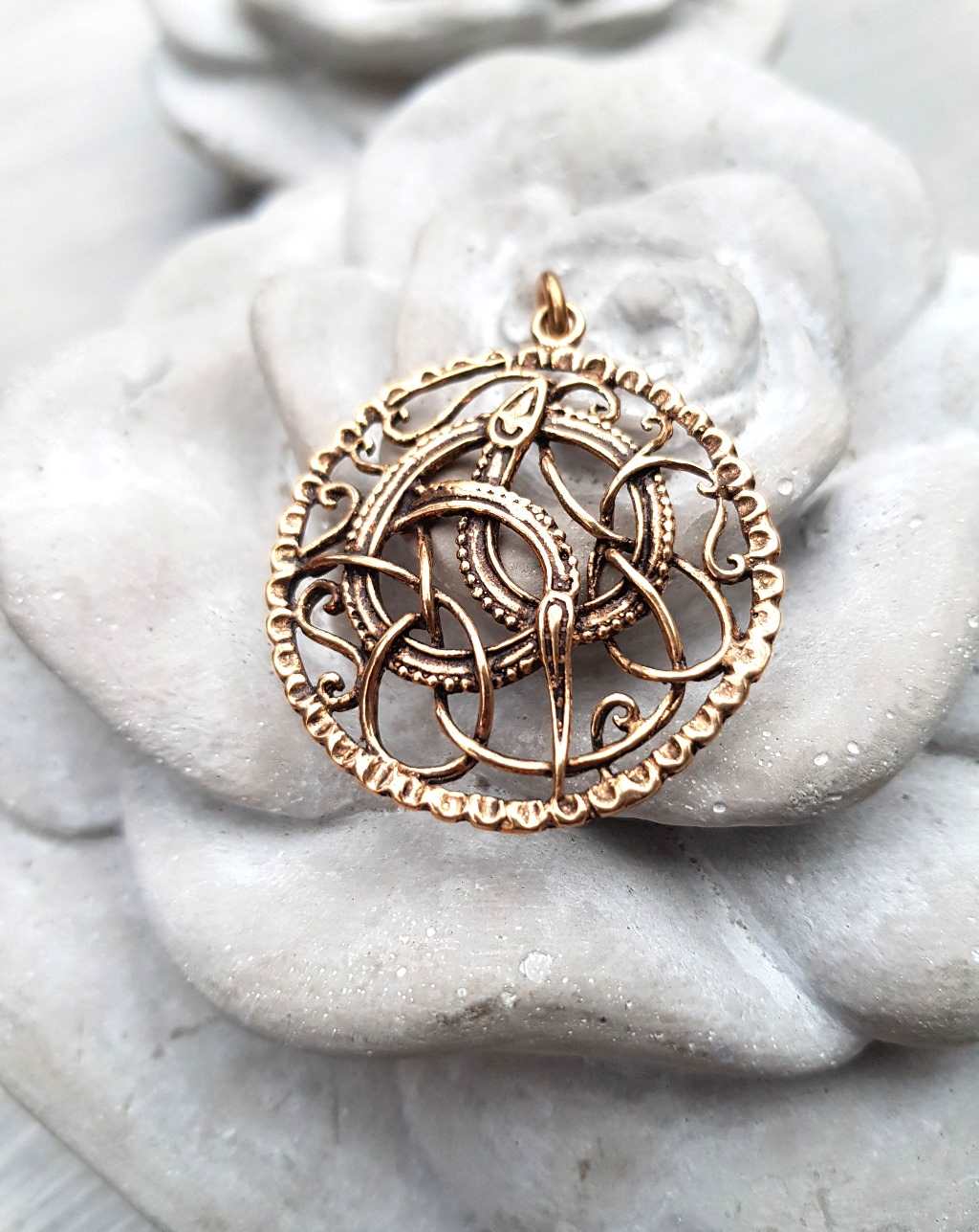 ragna anhaenger kette bronze