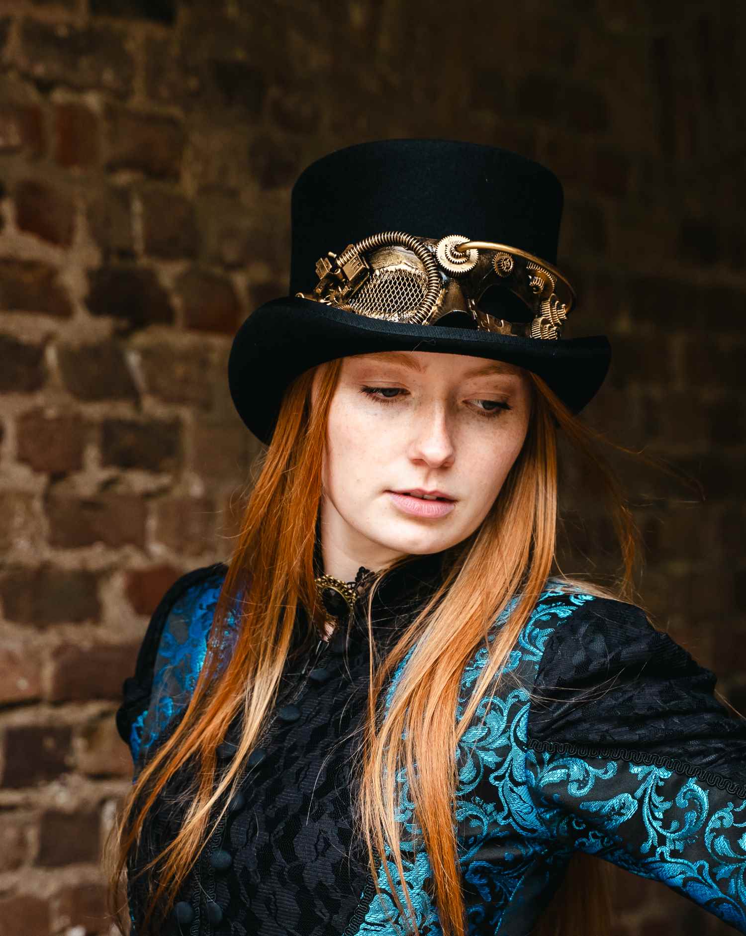 Zylinder Wollfilz schwarz