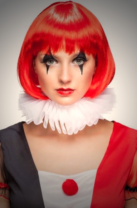 Kragen Tüll Clownin Karneval