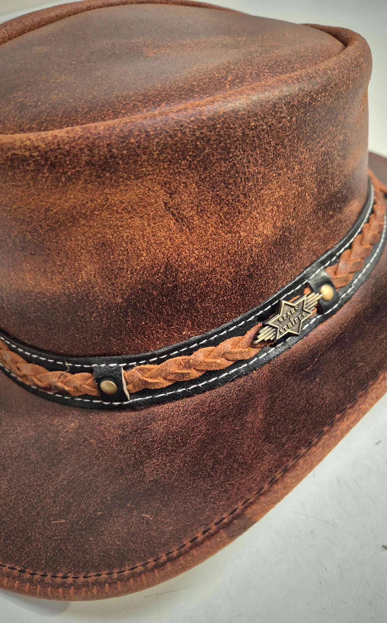 Cowboyhut Leder Schurke
